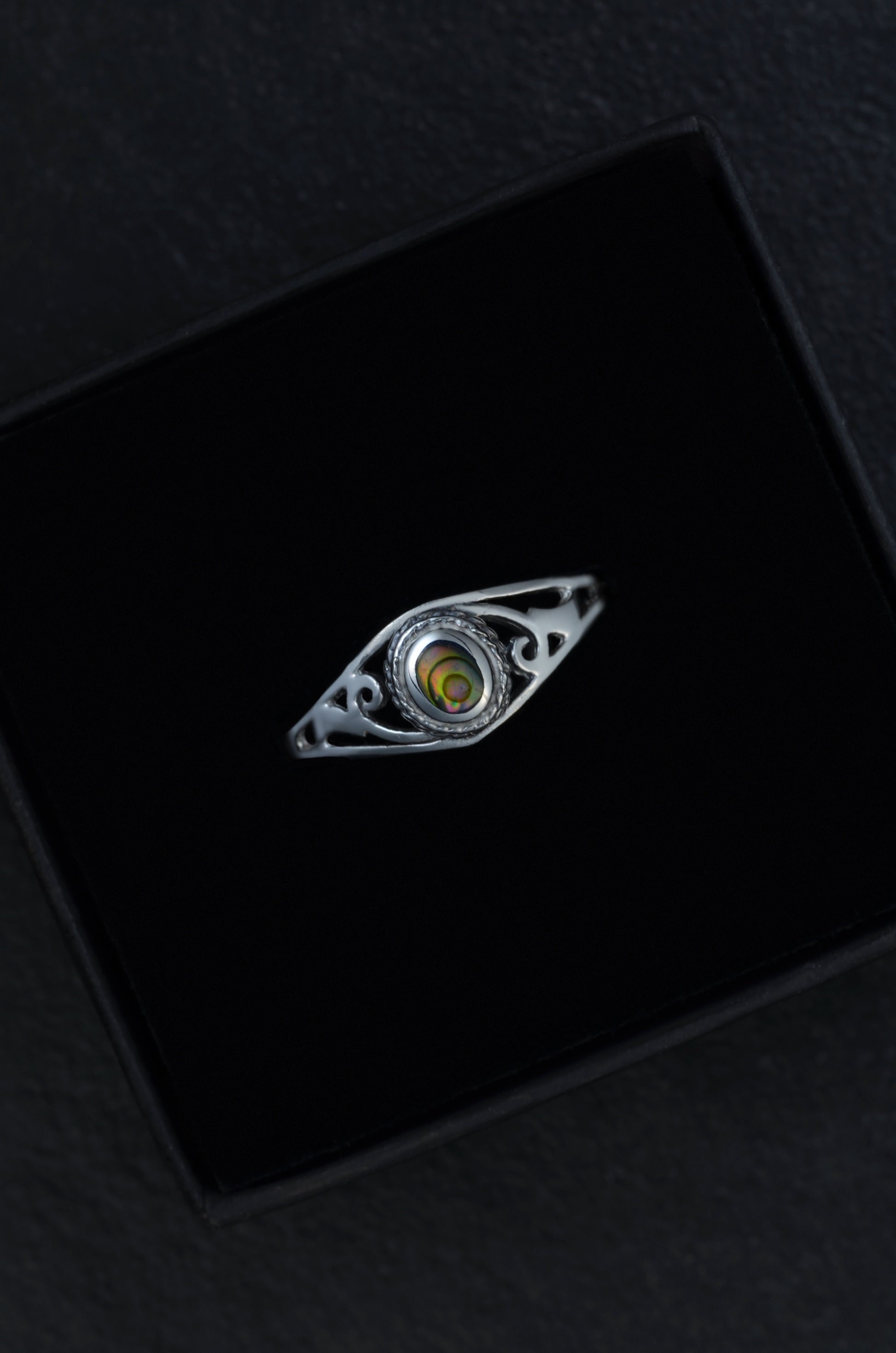 Abalone eye Ring