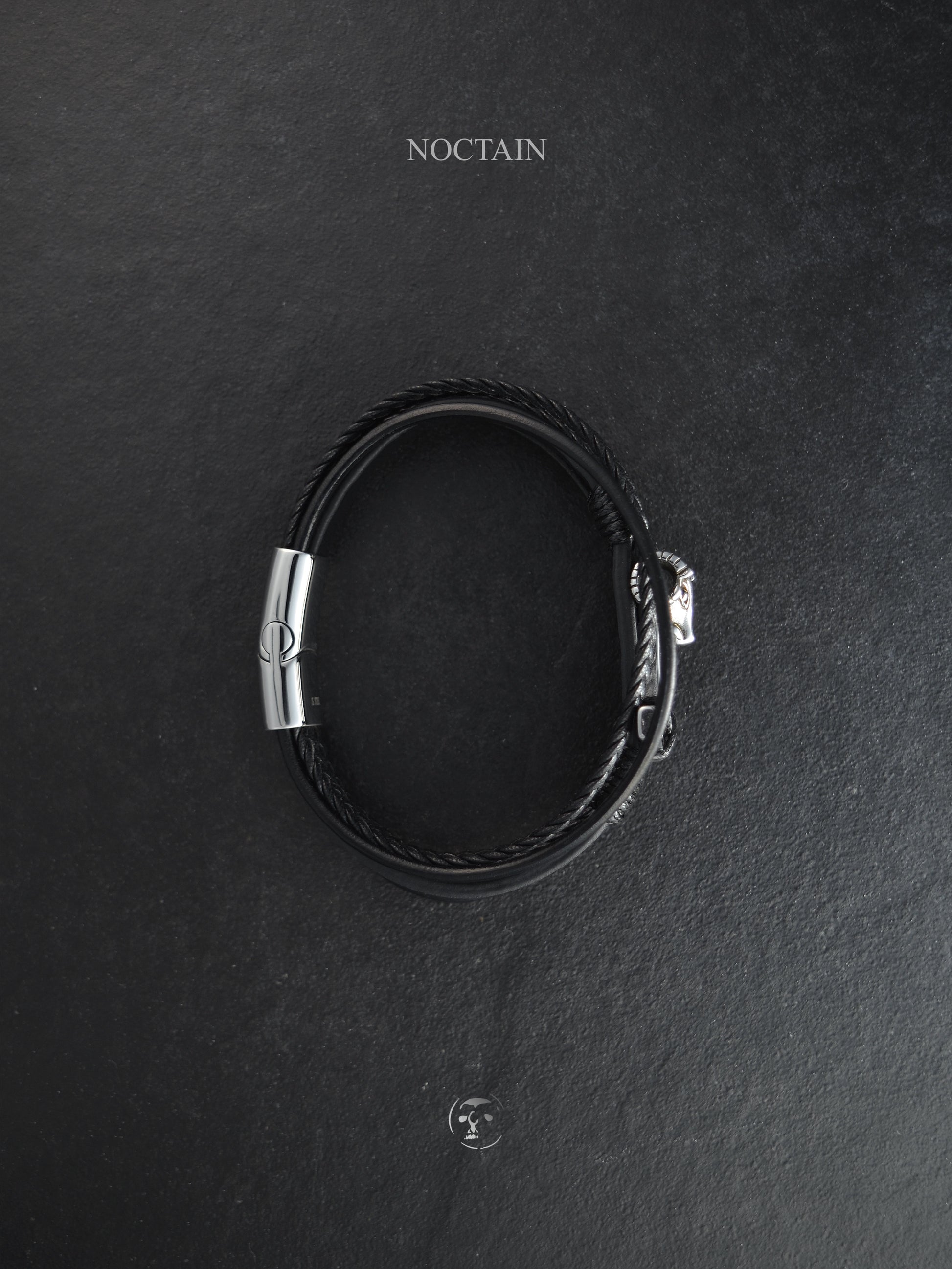 Ziegen Anker - Edelstahl, Kunstleder Armband