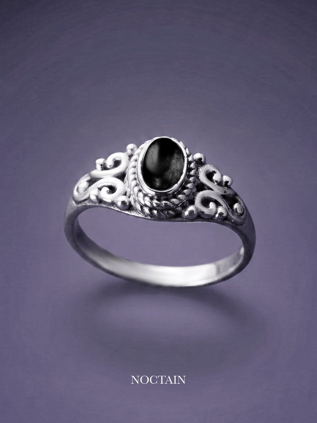 Ring „Black whisper“