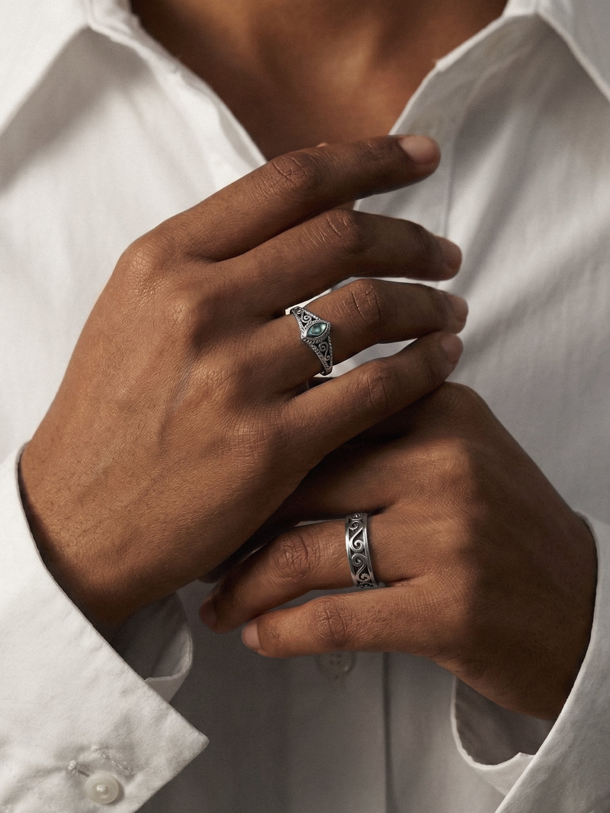Ring „Silent marquise“ Abalone