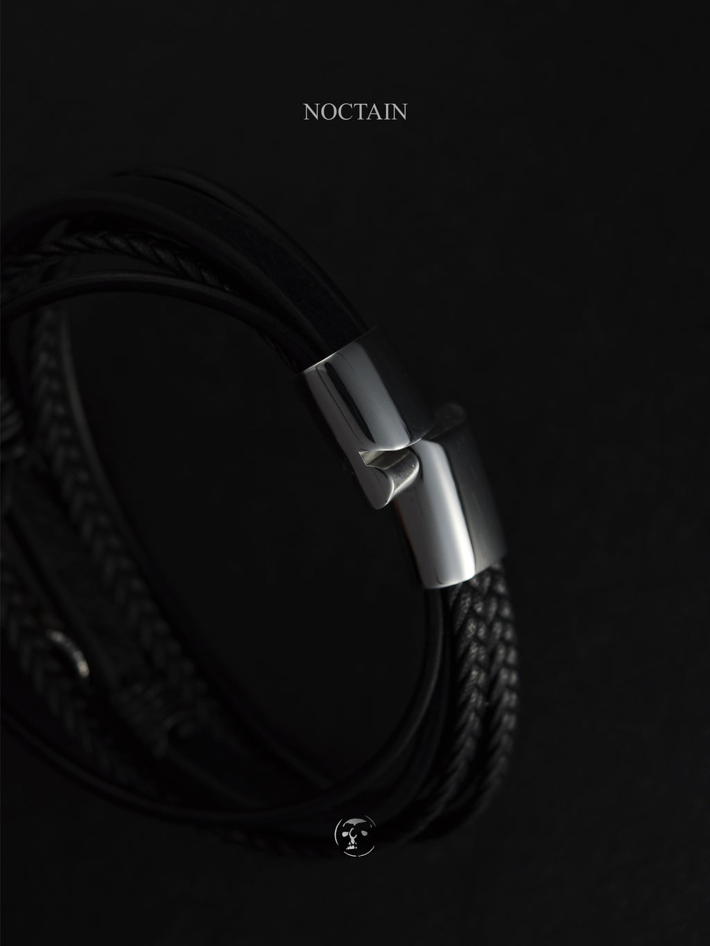 Ziegen Anker - Edelstahl, Kunstleder Armband