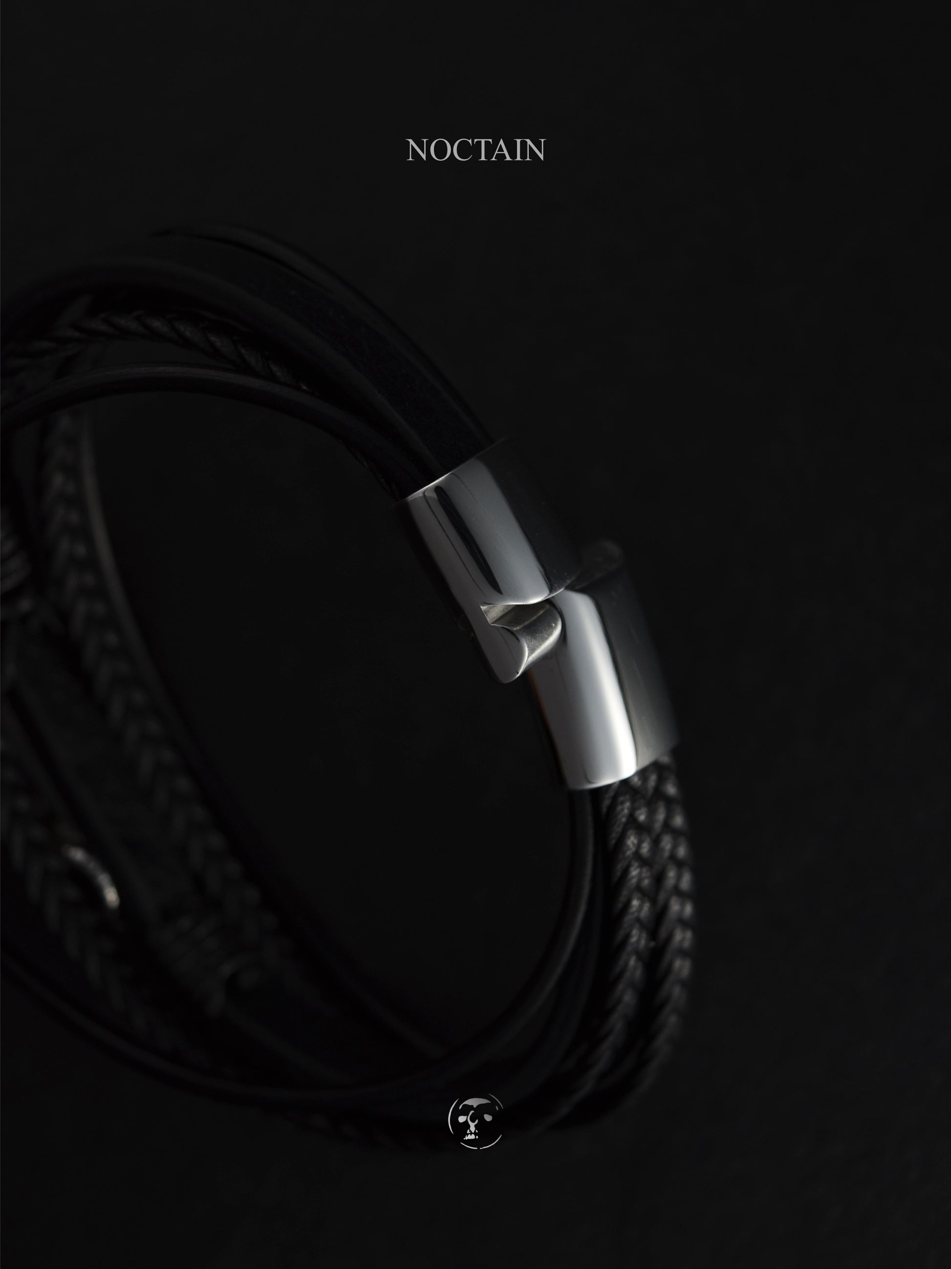 Ziegen Anker - Edelstahl, Kunstleder Armband
