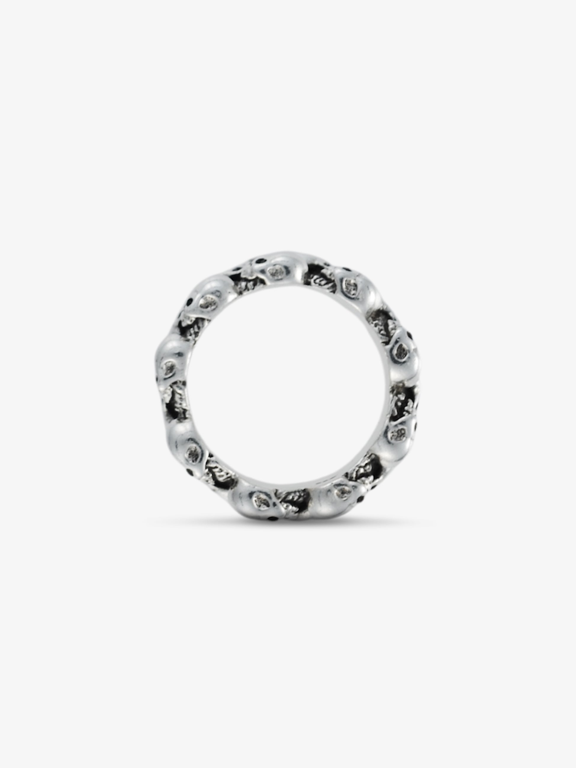 Totenschädelband Ring