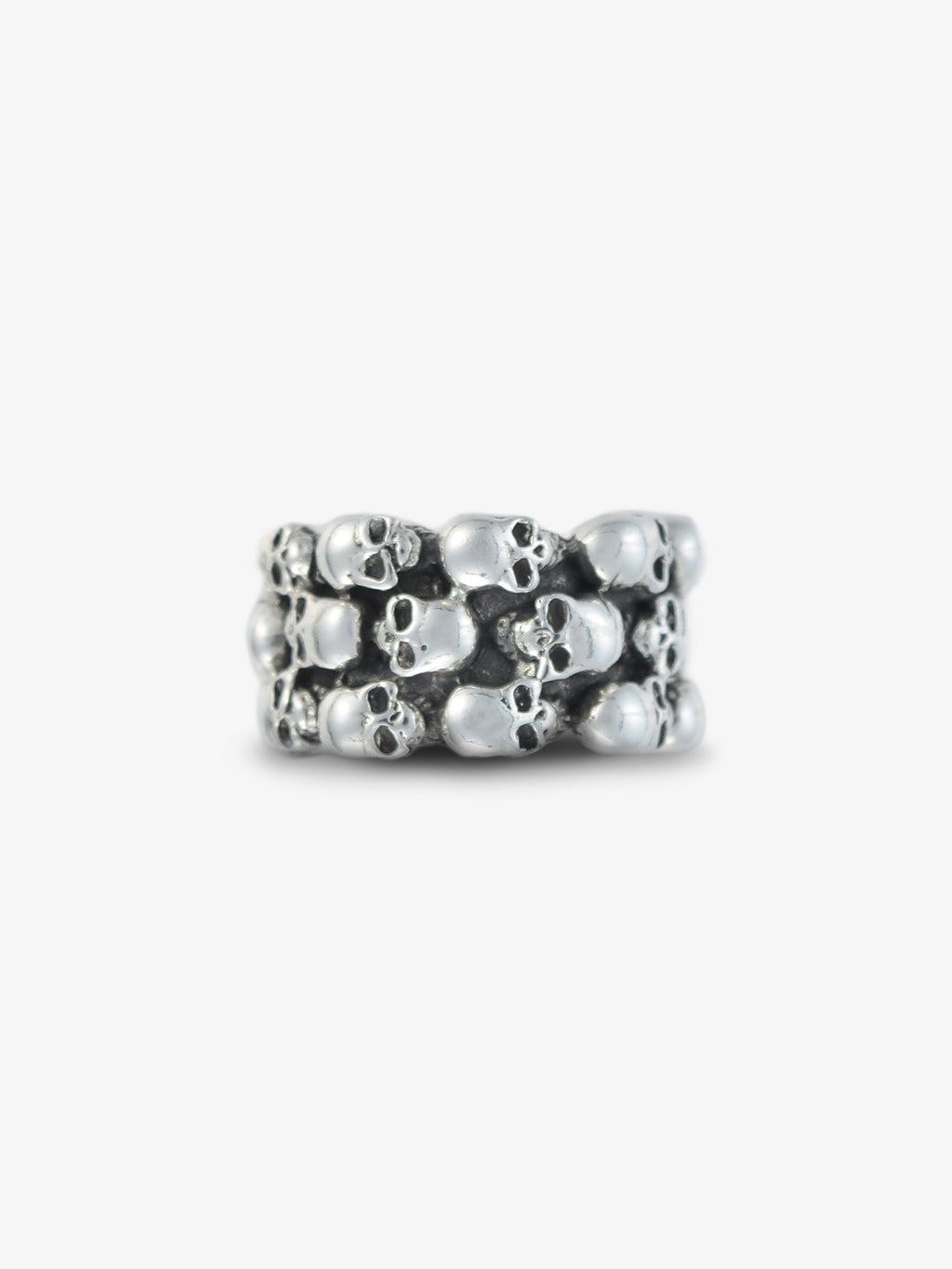 Totenschädelband Ring