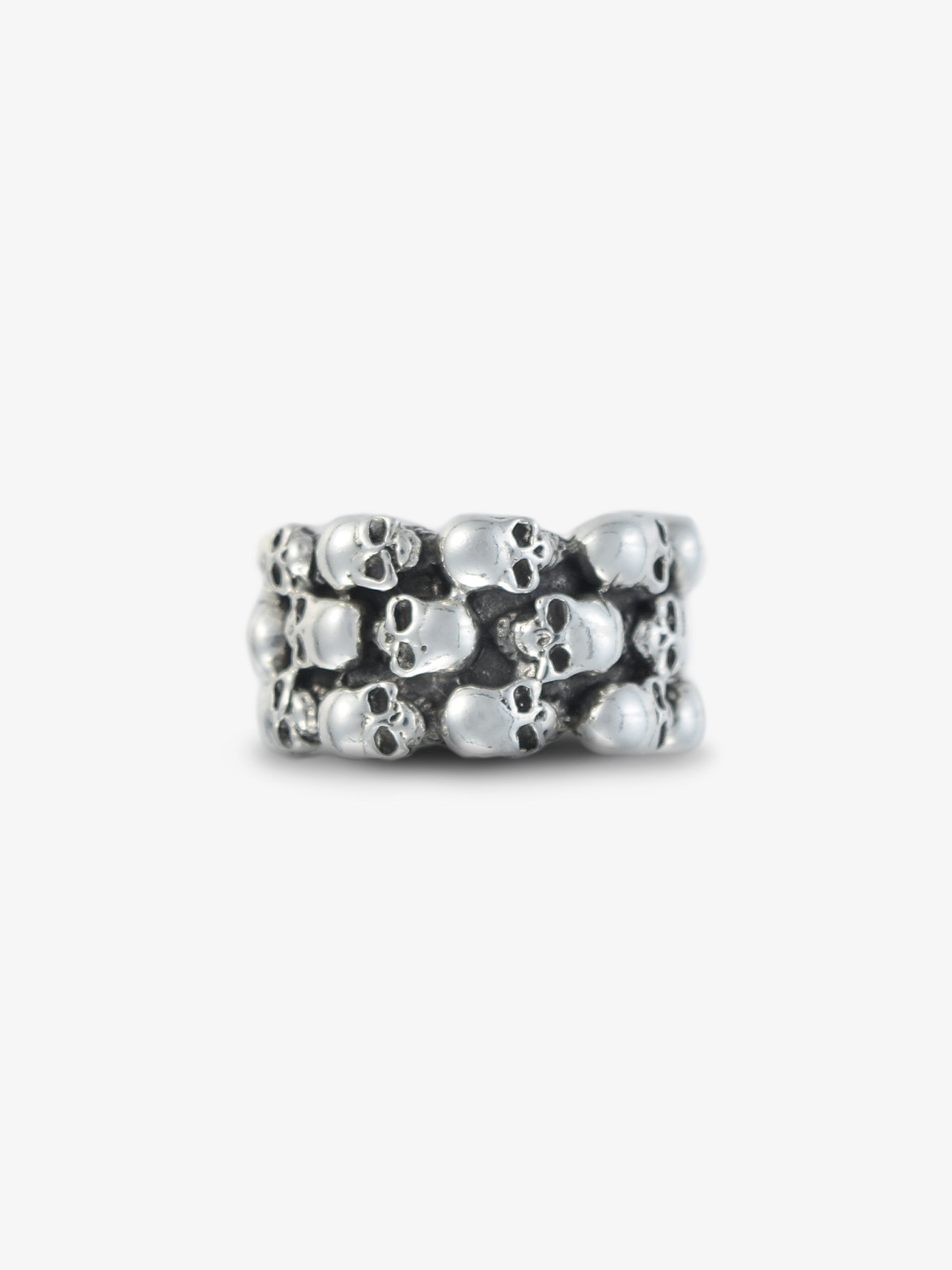 Totenschädelband Ring
