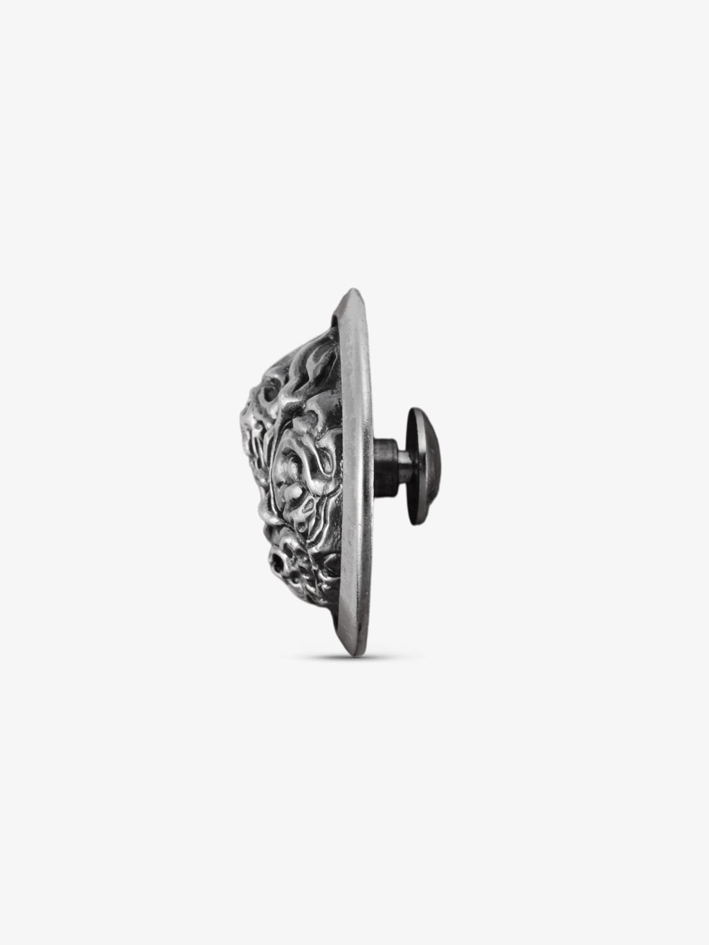Massiver 925 Sterling Silber Concho Posion Skull auf noctain.de. Hochwertiges Accessoire für Vintage-Jeans & Leder. NEU. Side