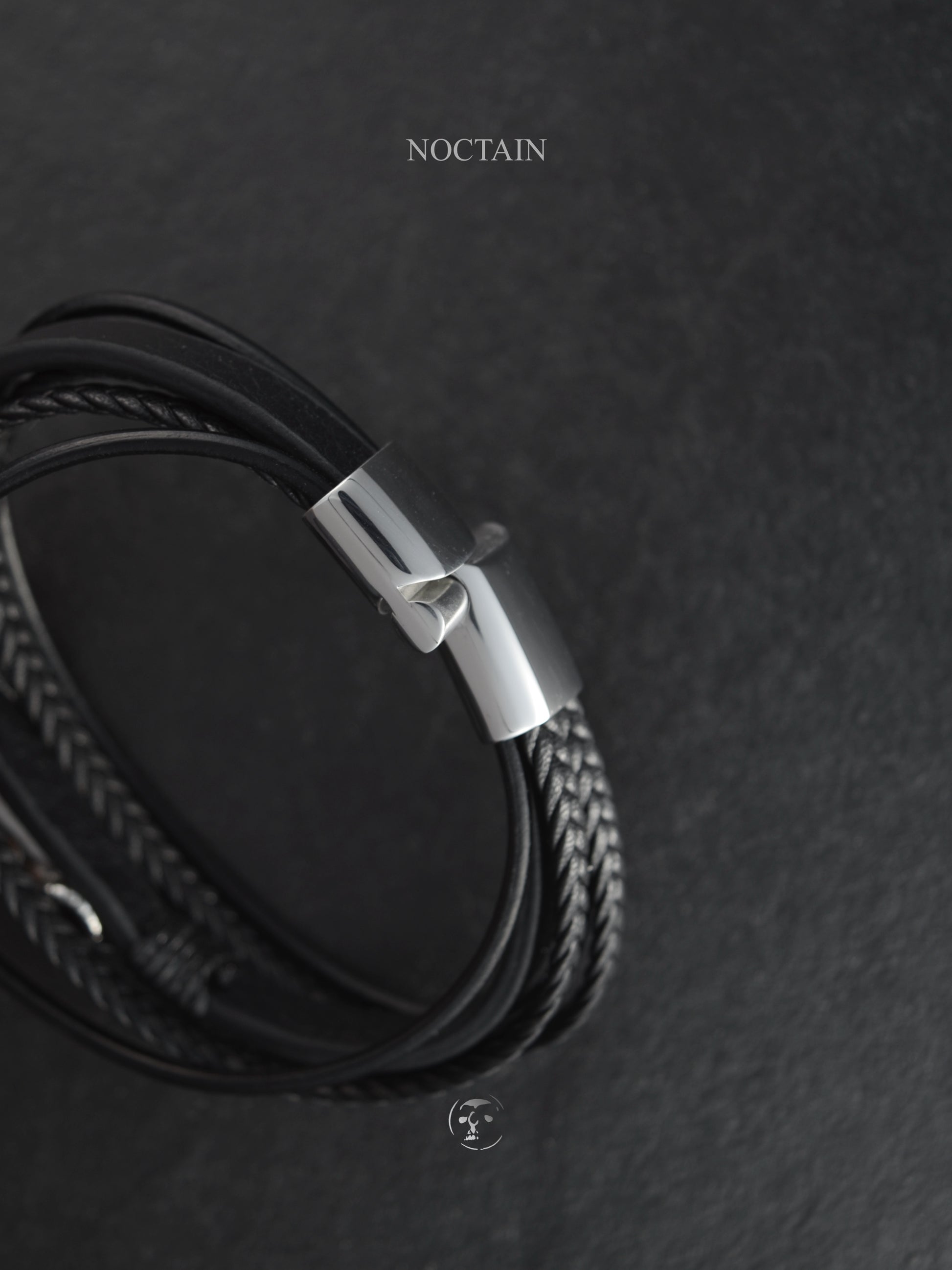 Ziegen Anker - Edelstahl, Kunstleder Armband