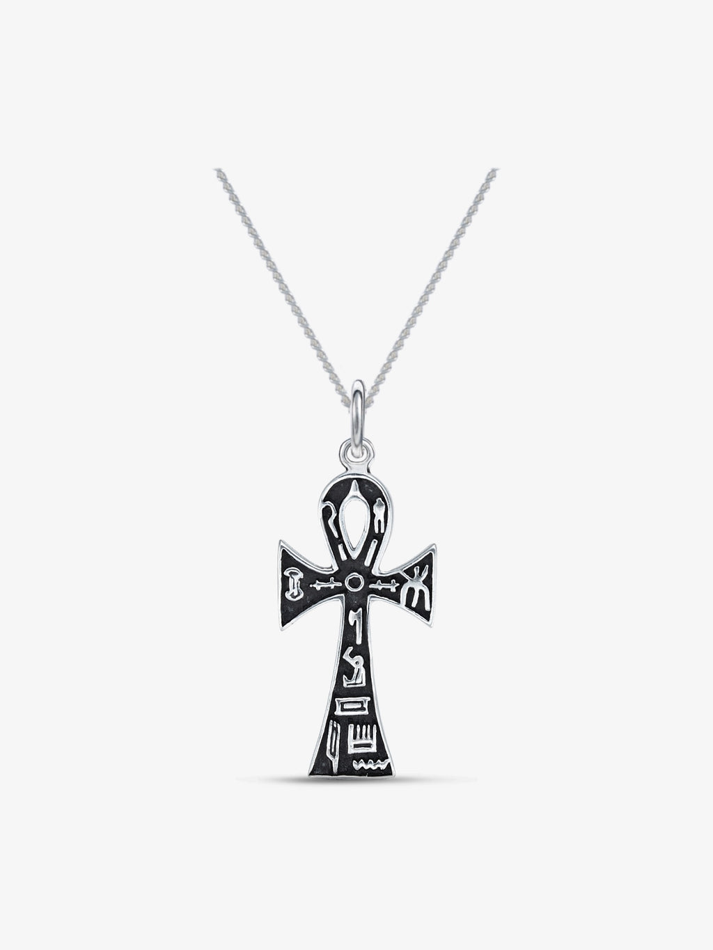 Nefari Ankh Anhänger mit Hieroglyphen