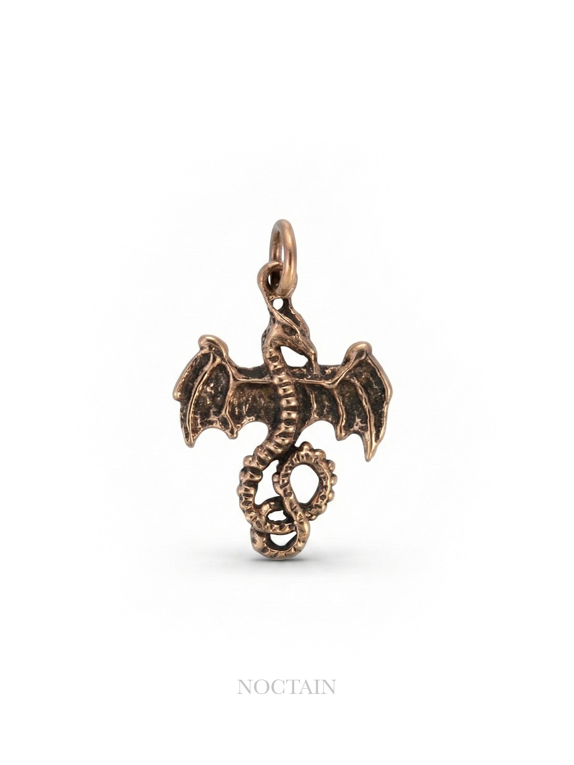 Bronze Anhänger - kleiner Lindwurm Drache