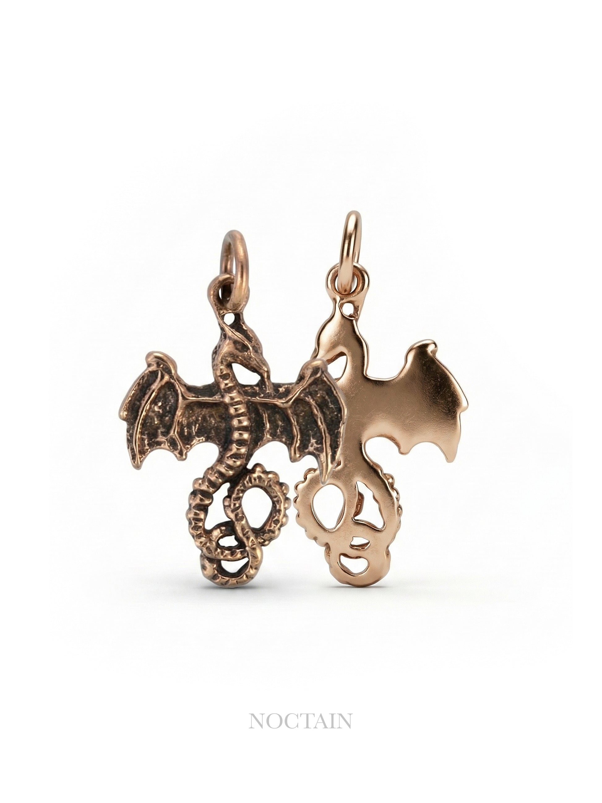 Bronze Anhänger - kleiner Lindwurm Drache