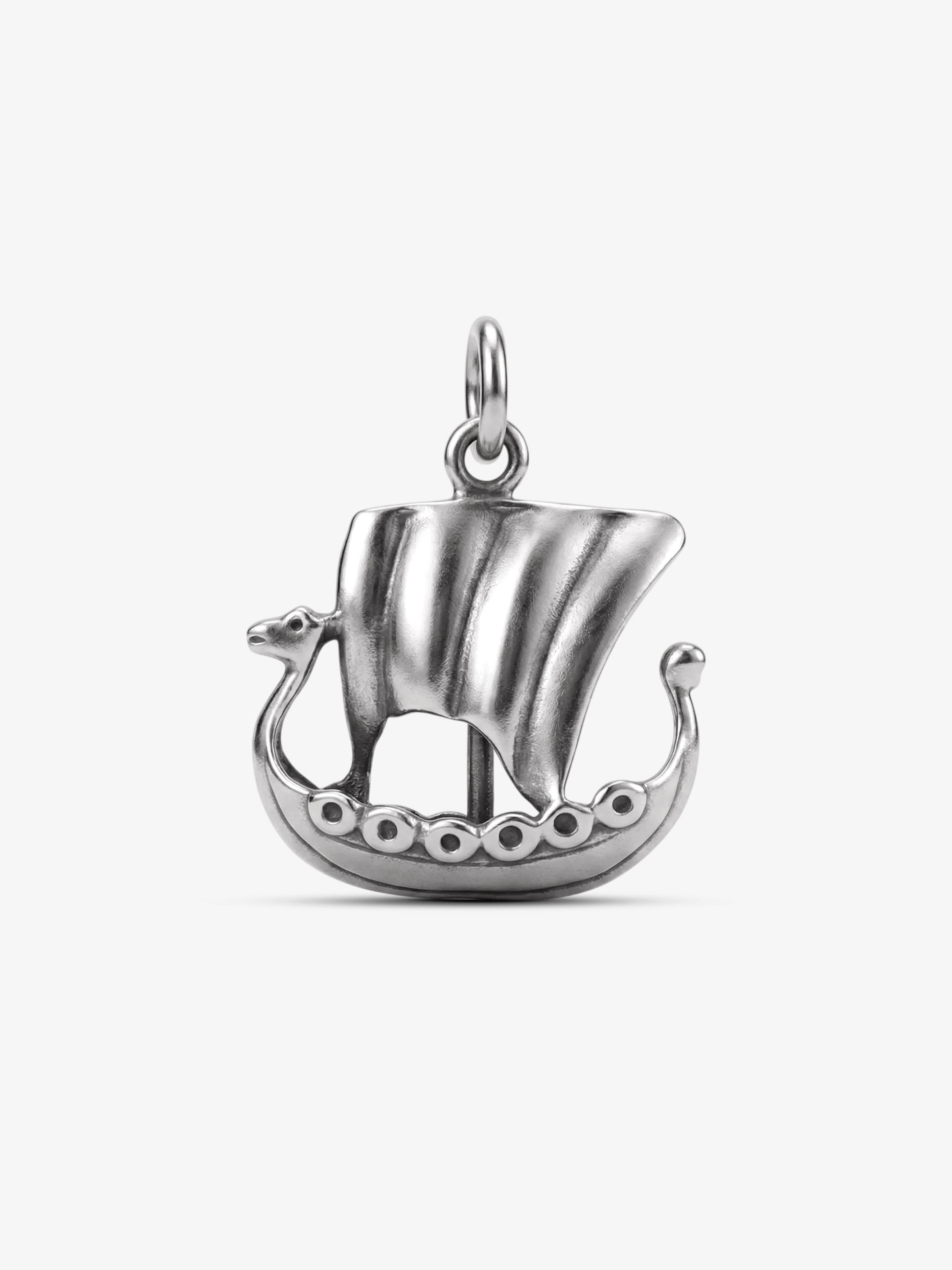 Noctain - Silber Anhänger Wikinger Boot 925 Sterling Silber
