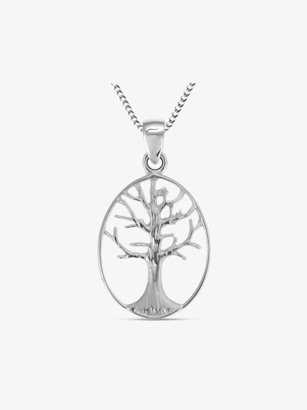 Anhänger Lebensbaum „Elowen” oval klein