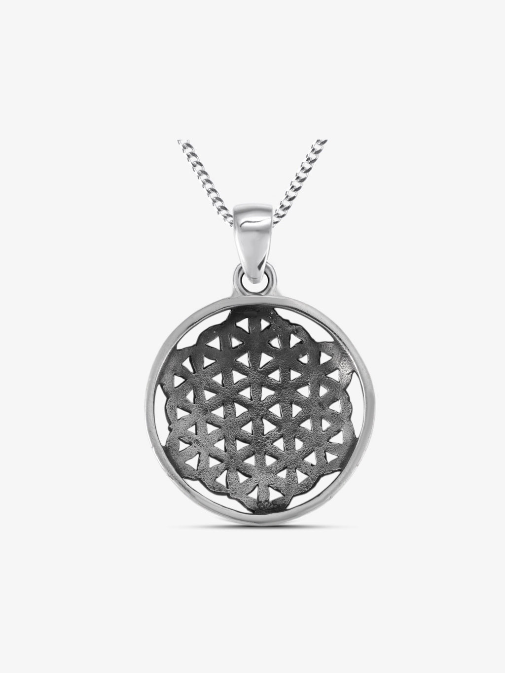 Anhänger Blume des Lebens „Aethyra Solara” oval mittel