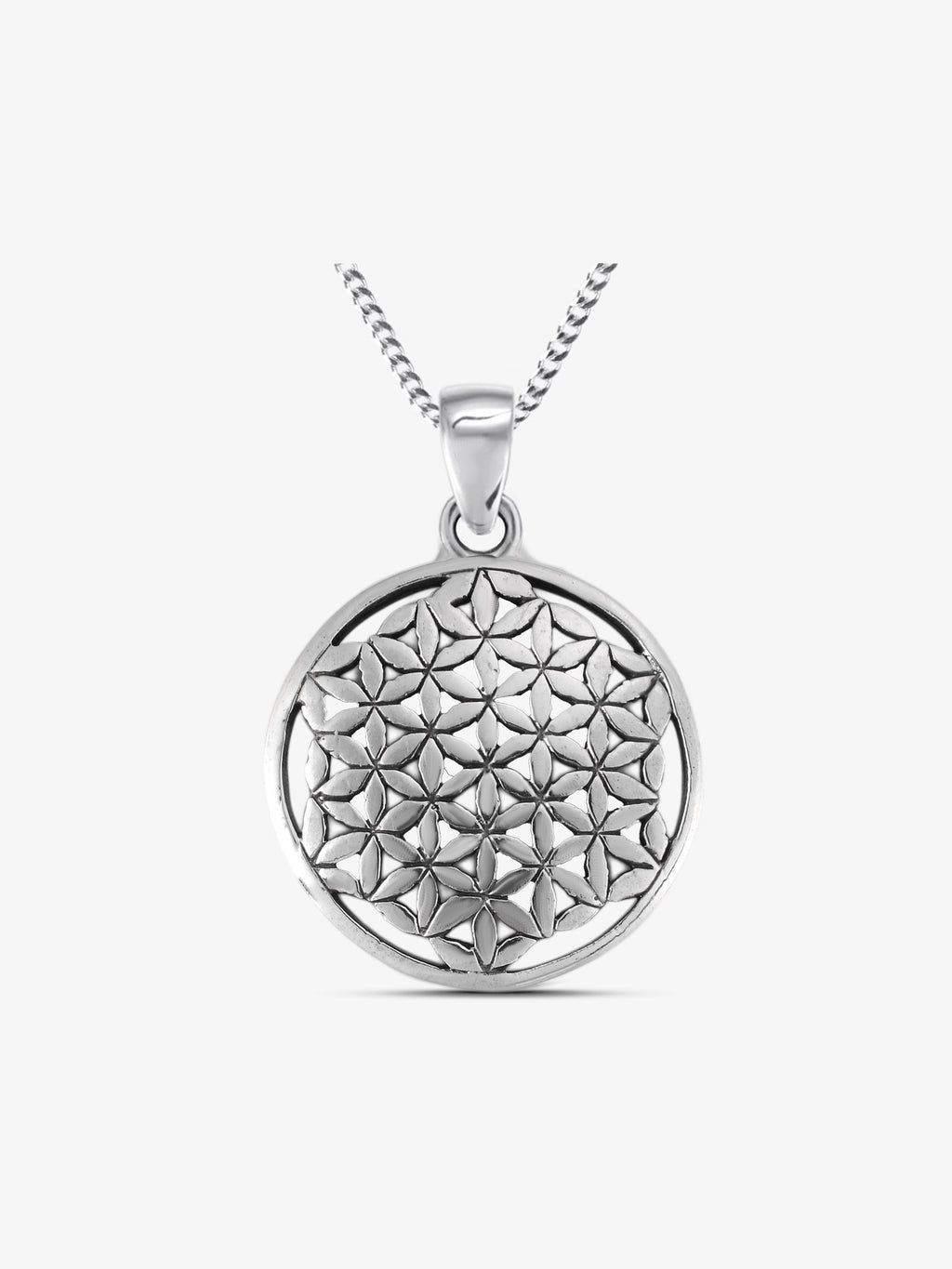 Anhänger Blume des Lebens „Aethyra Solara” oval mittel