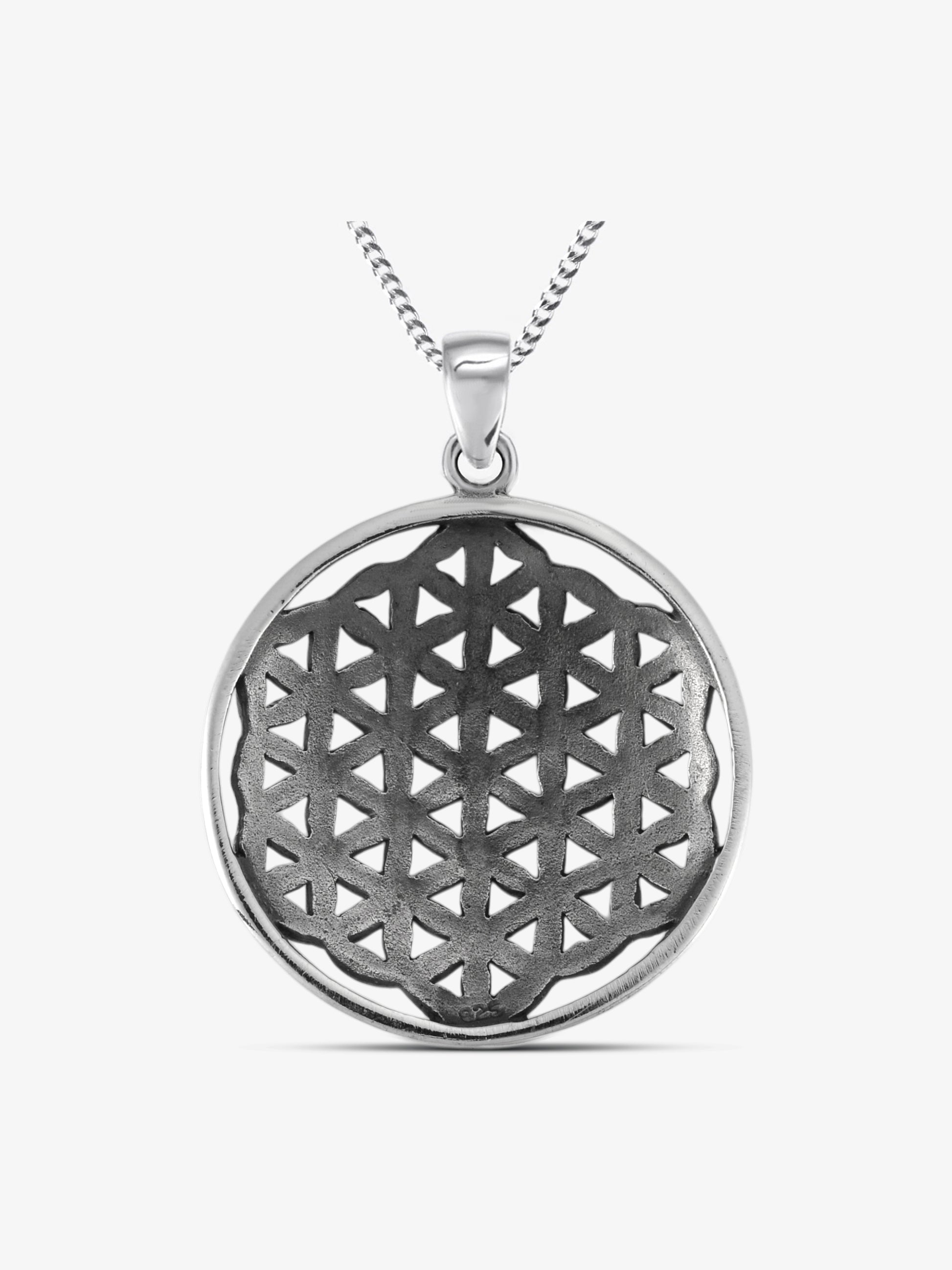 Anhänger Blume des Lebens „Aethyra Solara” oval groß