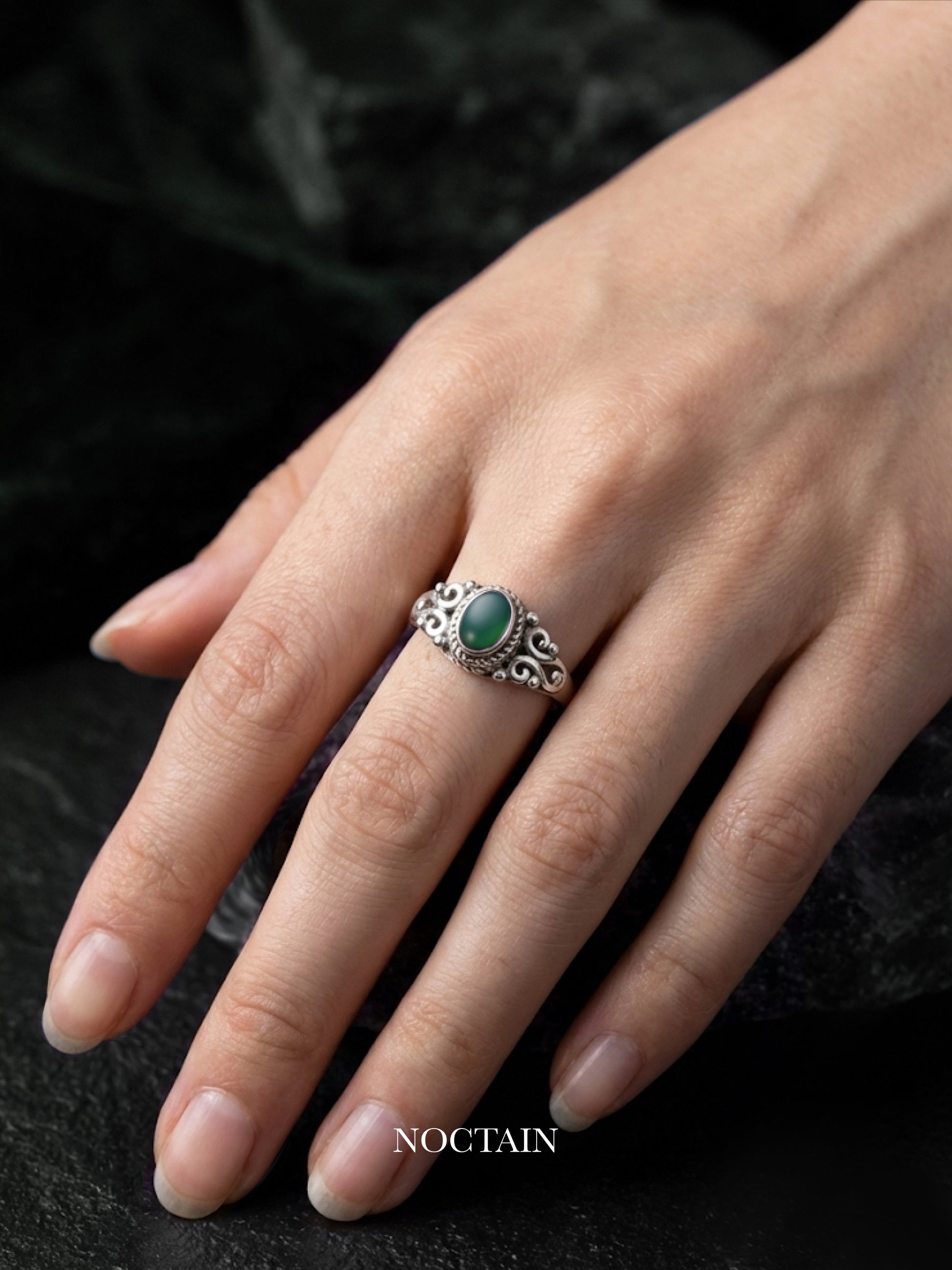 Ring „Green whisper“