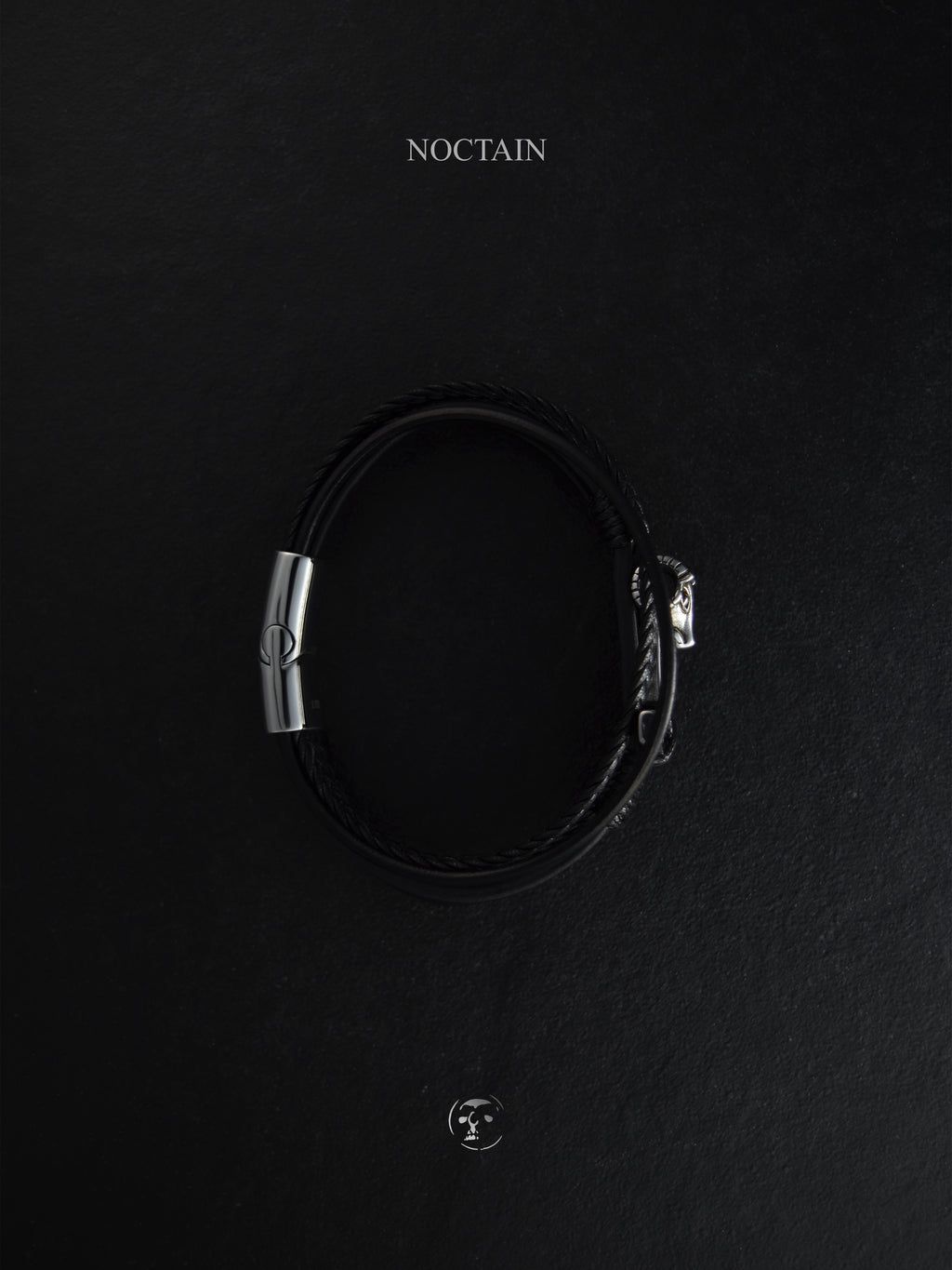 Ziegen Anker - Edelstahl, Kunstleder Armband