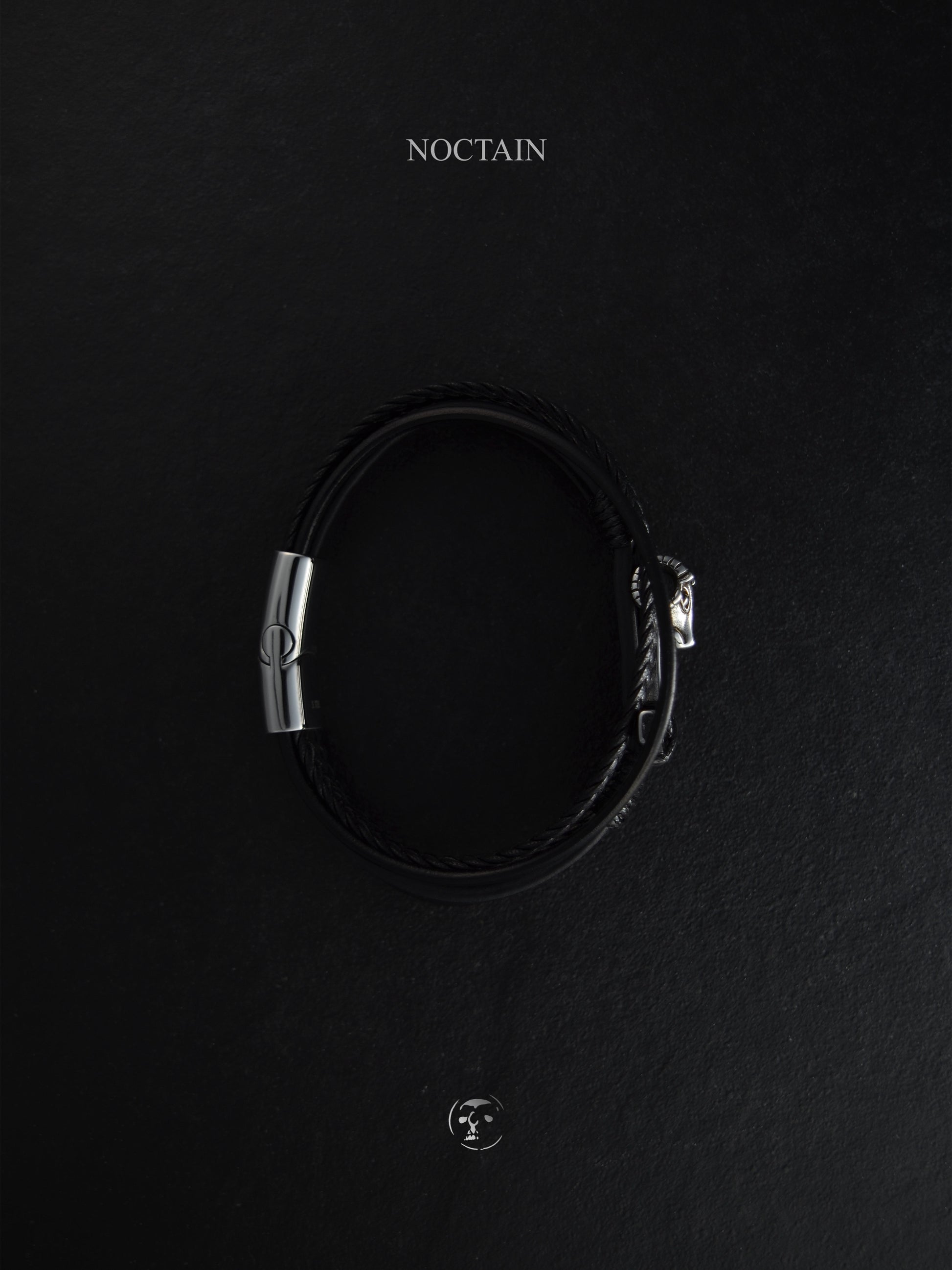 Ziegen Anker - Edelstahl, Kunstleder Armband