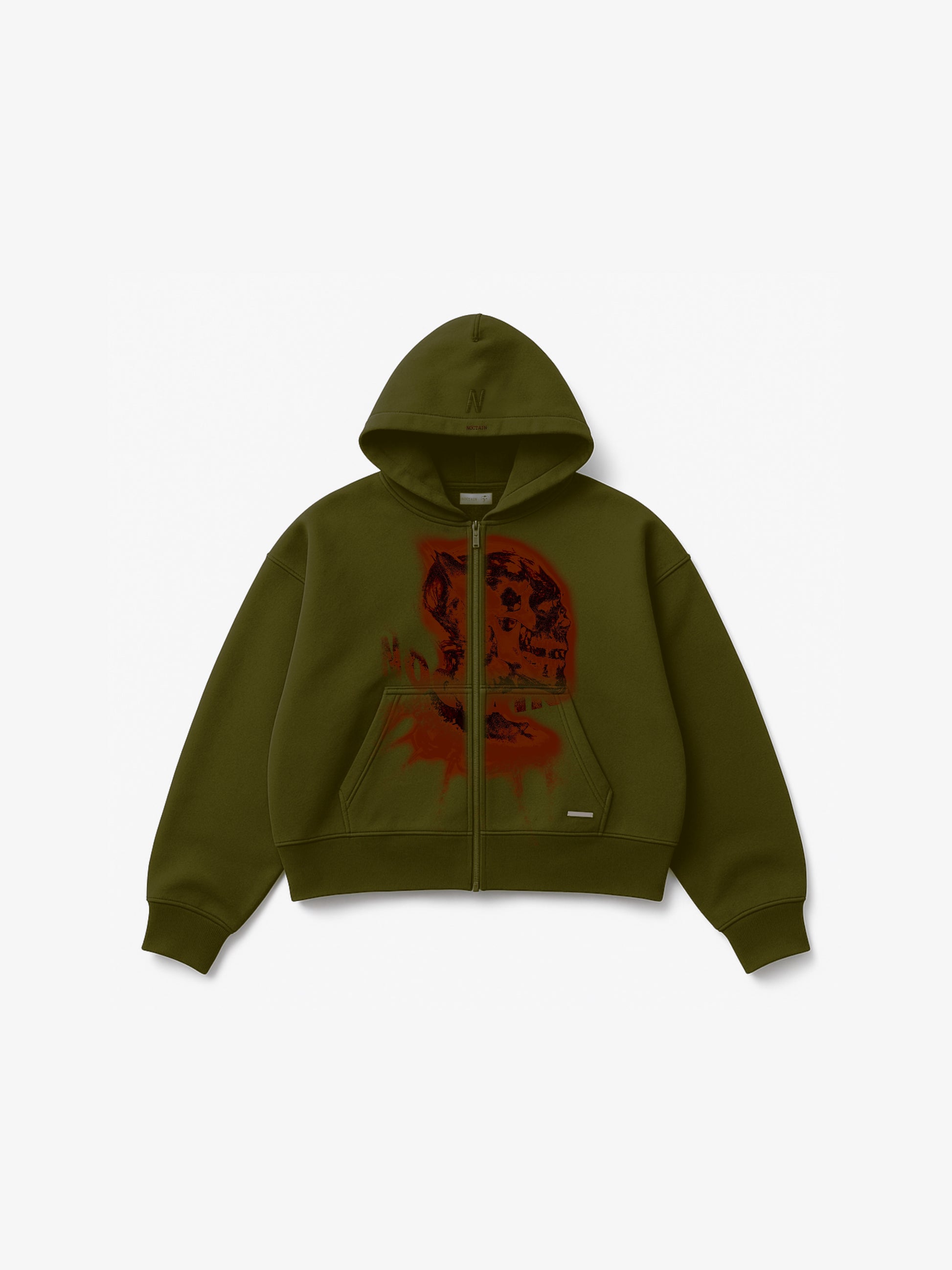 Heavy Zip Hoodie Bat Human