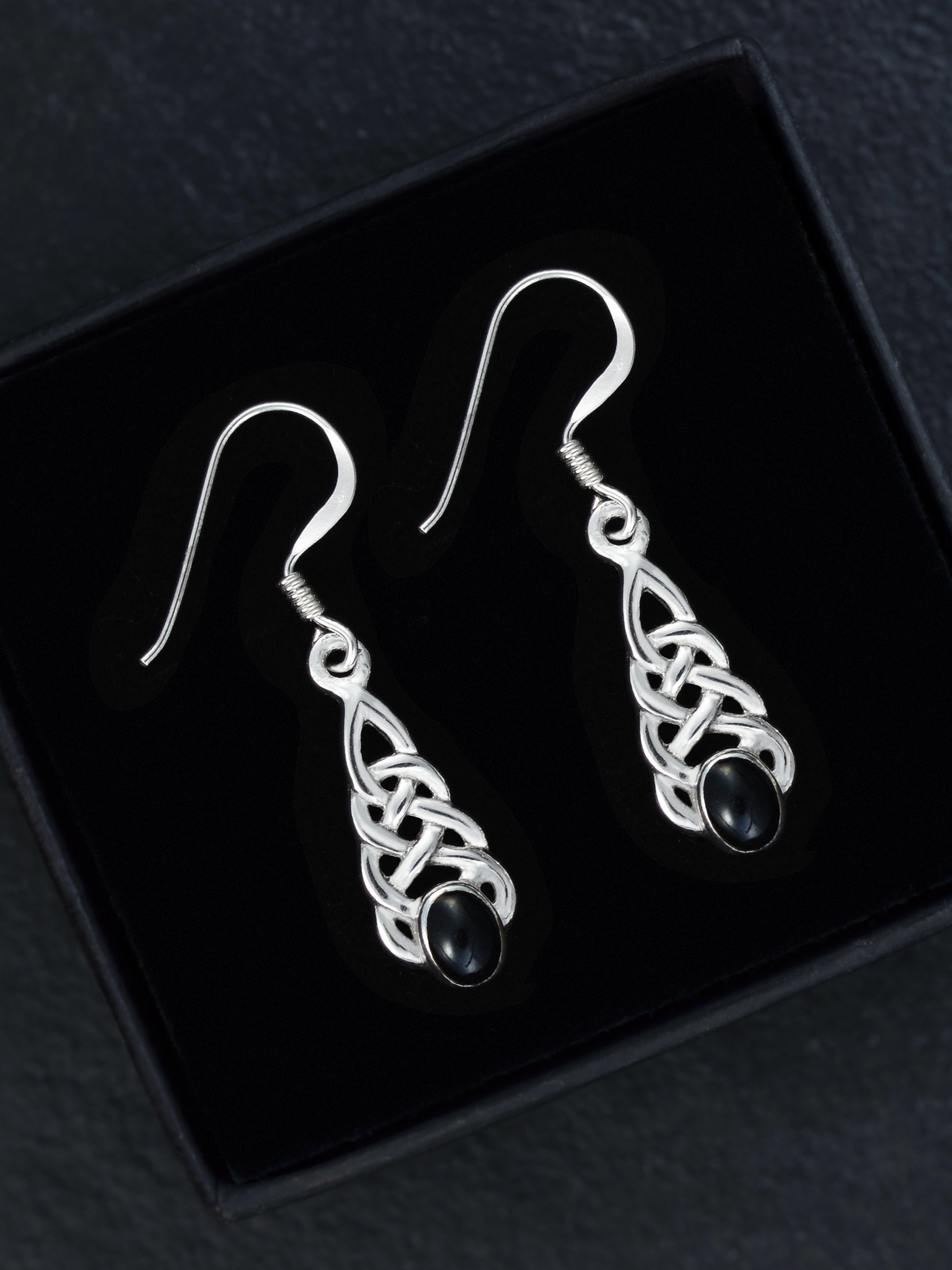 Aeternitas - Ohrhänger mit Onyx