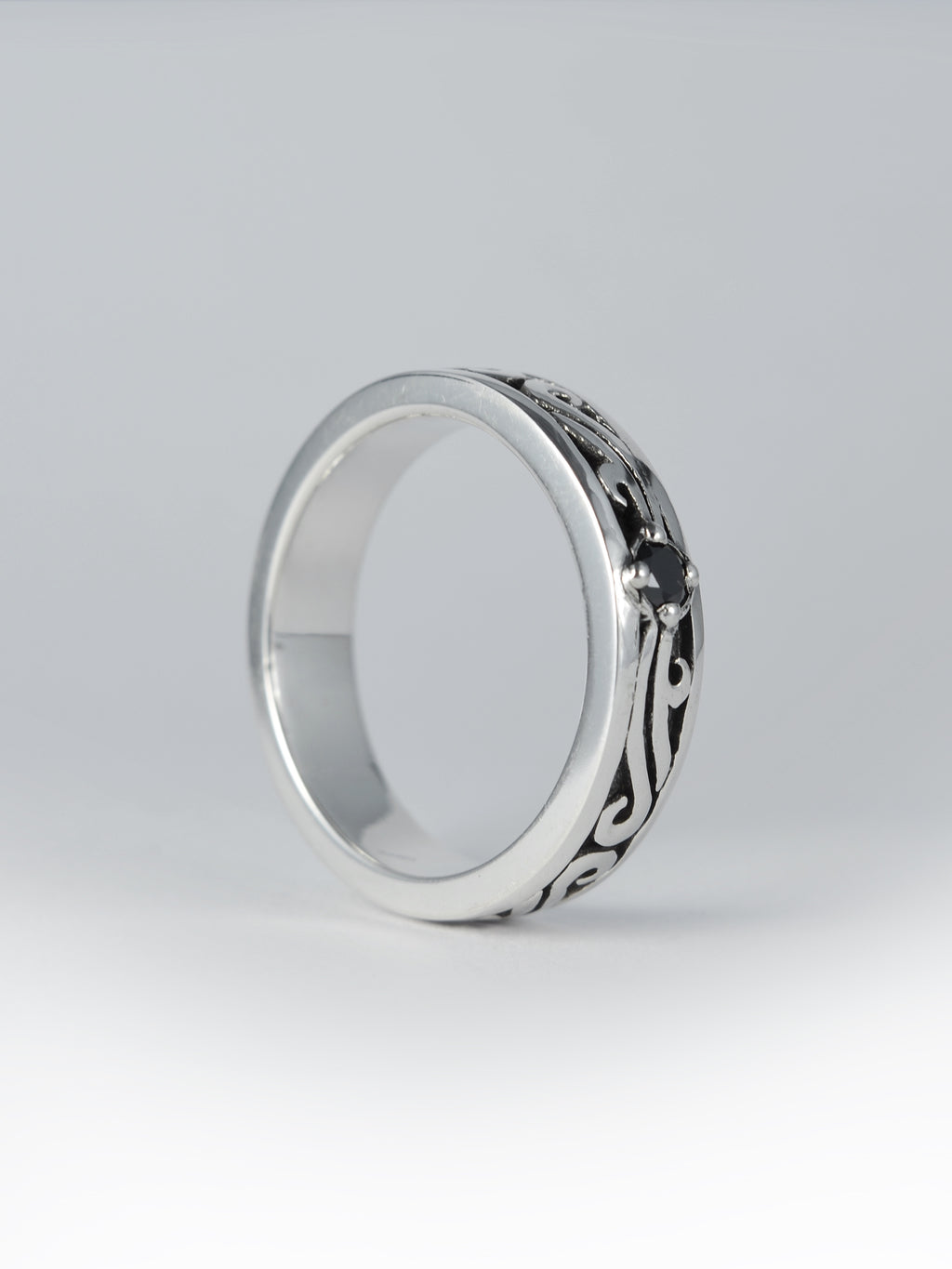 Ring „Onyx weave“