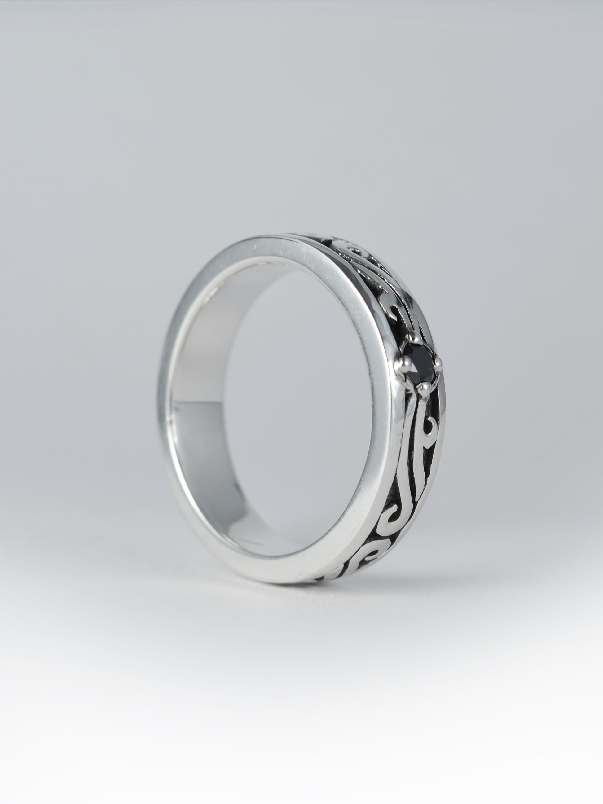 Ring „Onyx weave“