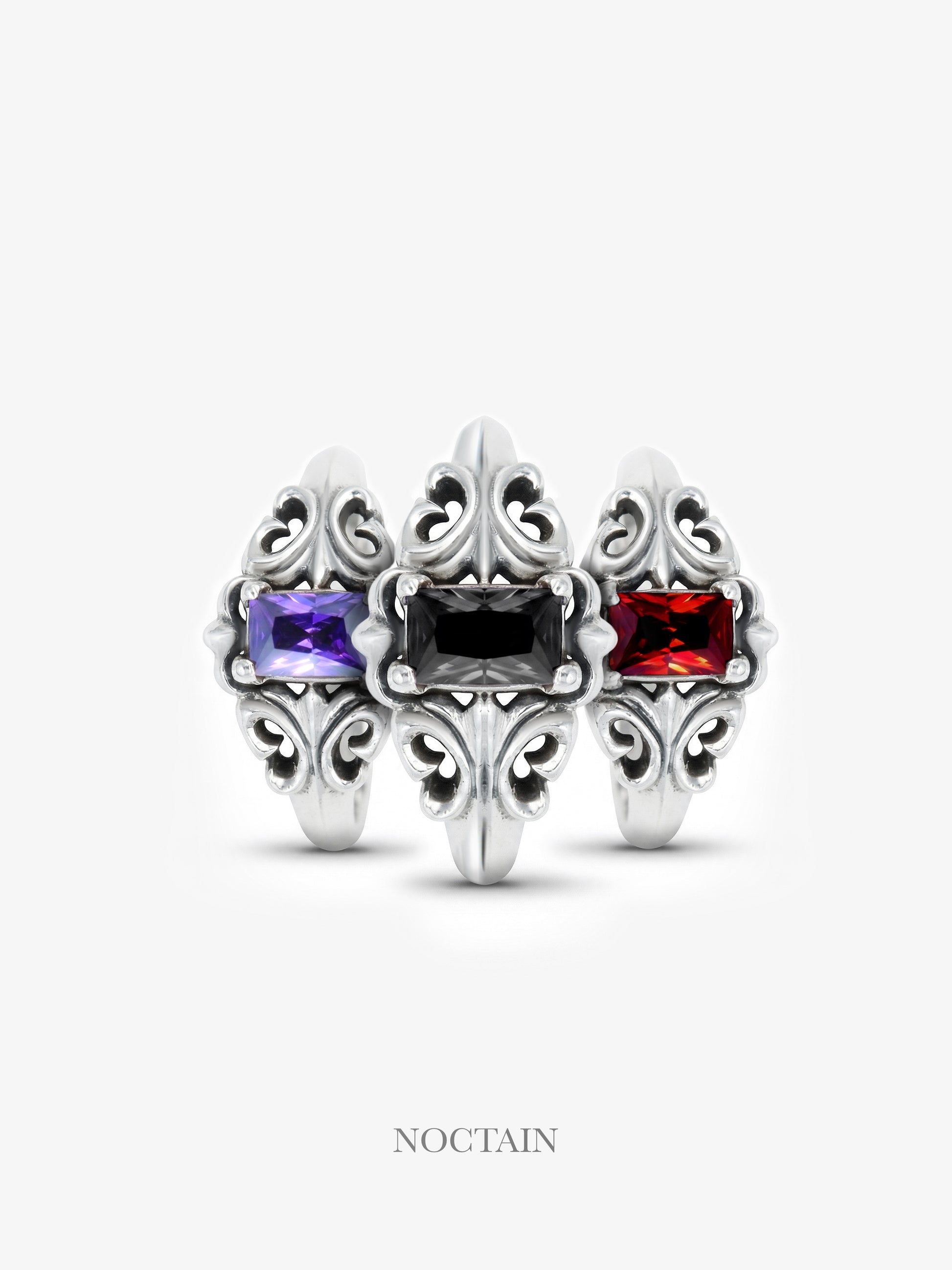 Royal Cut Morrigan Ring - schwarz