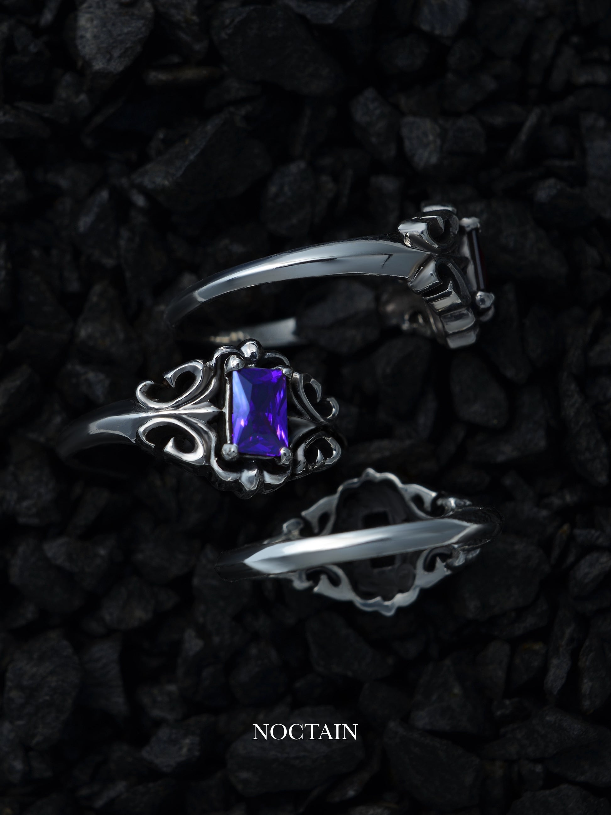 Royal Cut Morrigan Ring - violett