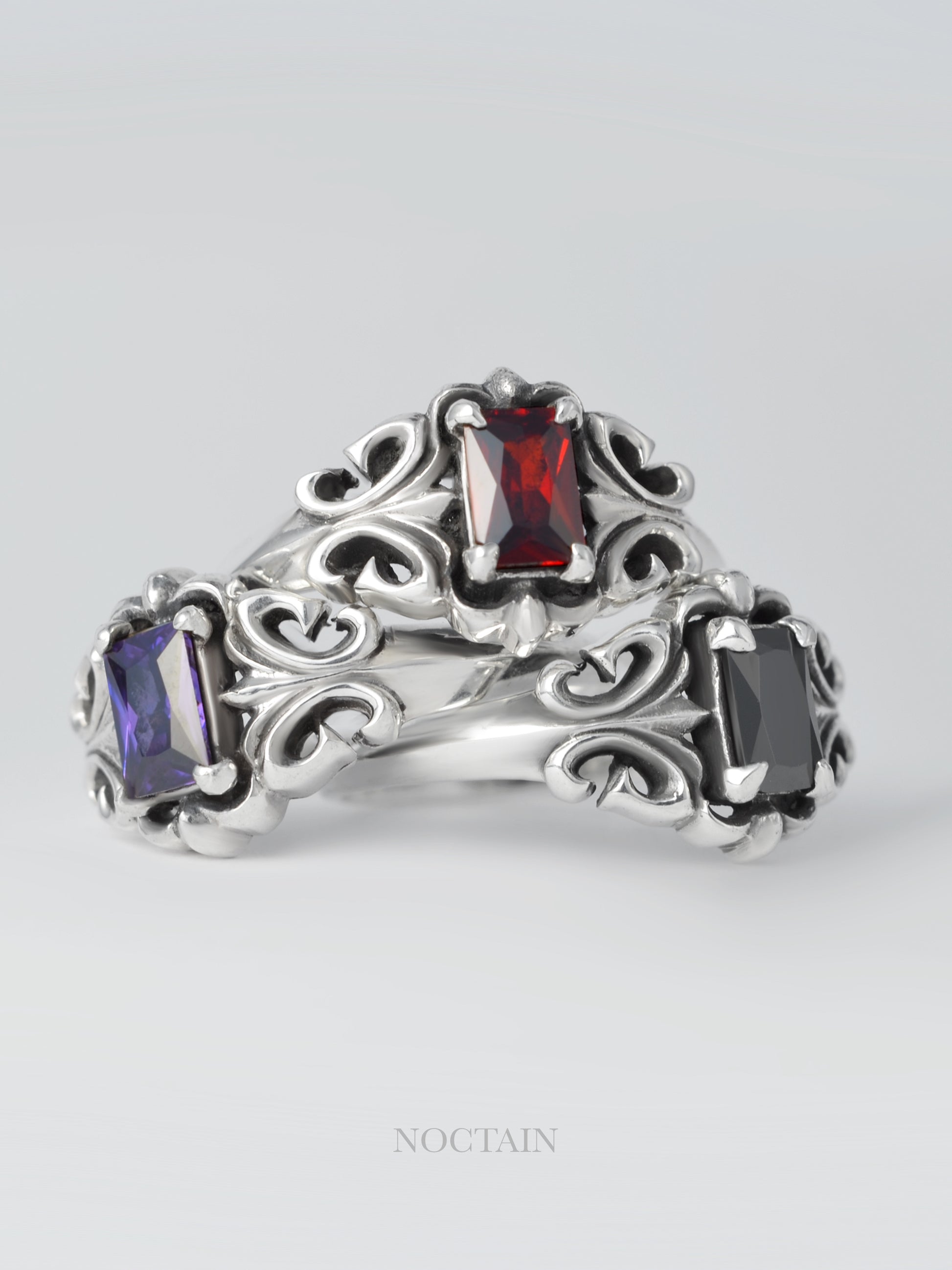 Royal Cut Morrigan Ring - schwarz
