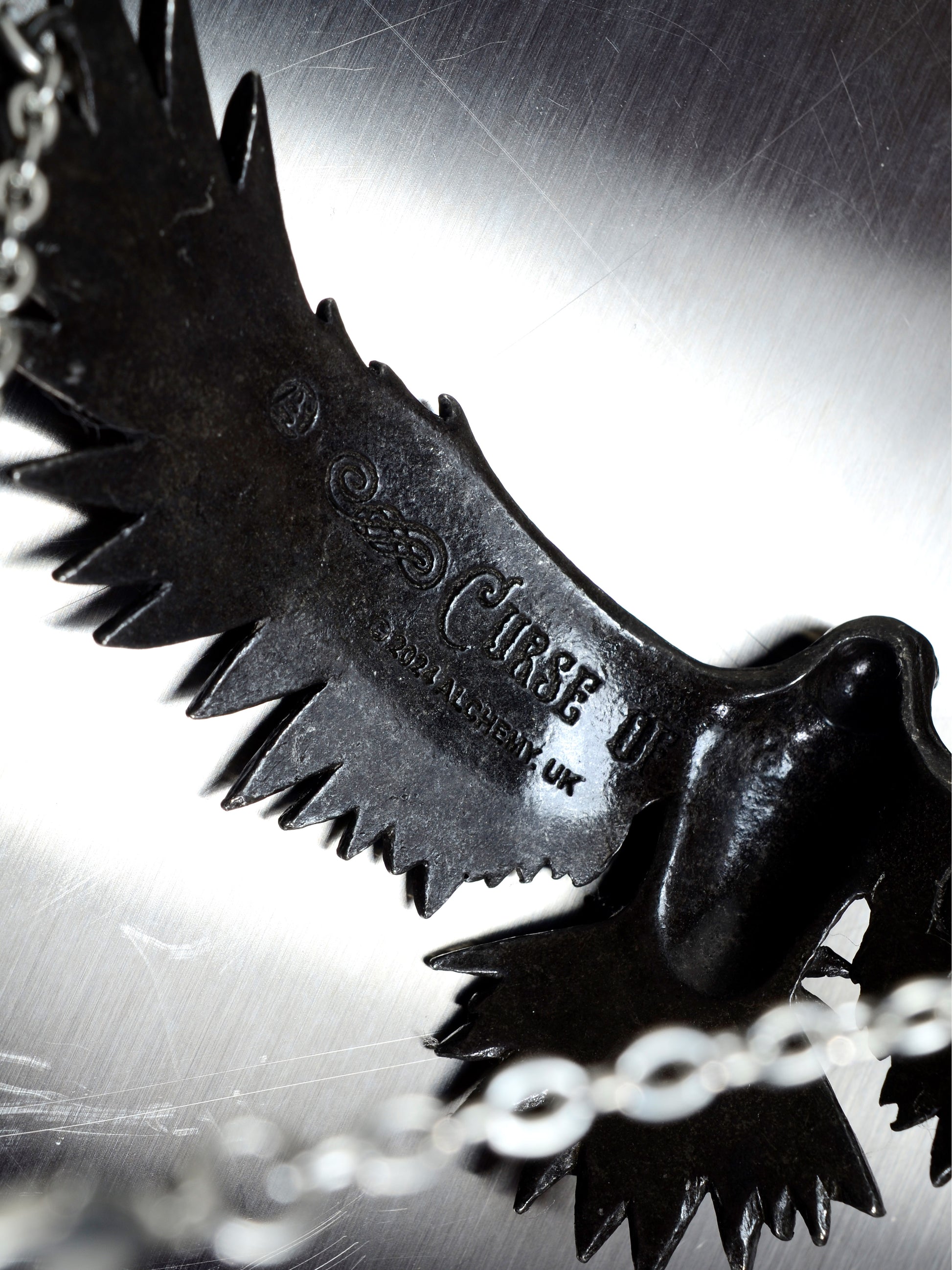 Gothic Raven Halskette - Alchemy