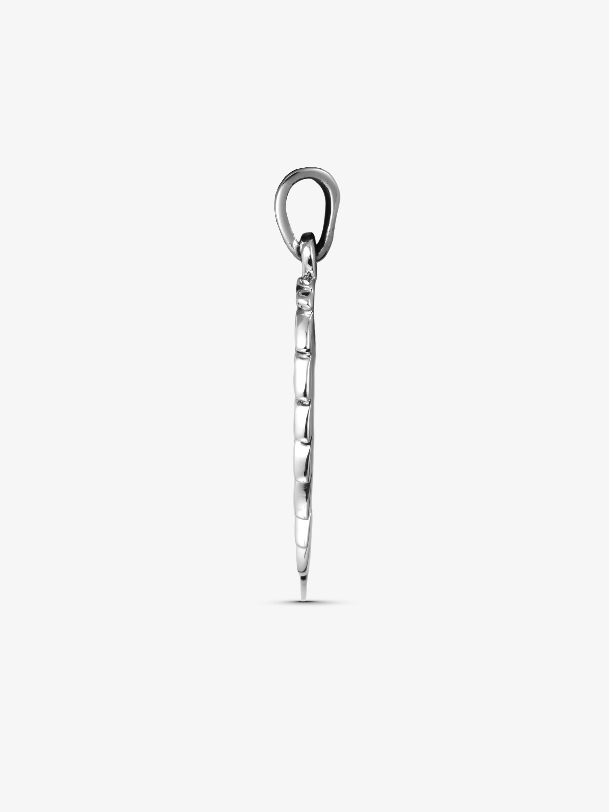 noctain Anhänger Feder aus hochwertigem 925 Sterling Silber, detailreiche Feder-Halskette im Premium Design, Boho Style Schmuck für Damen und Herren, Silberanhänger AH-S177