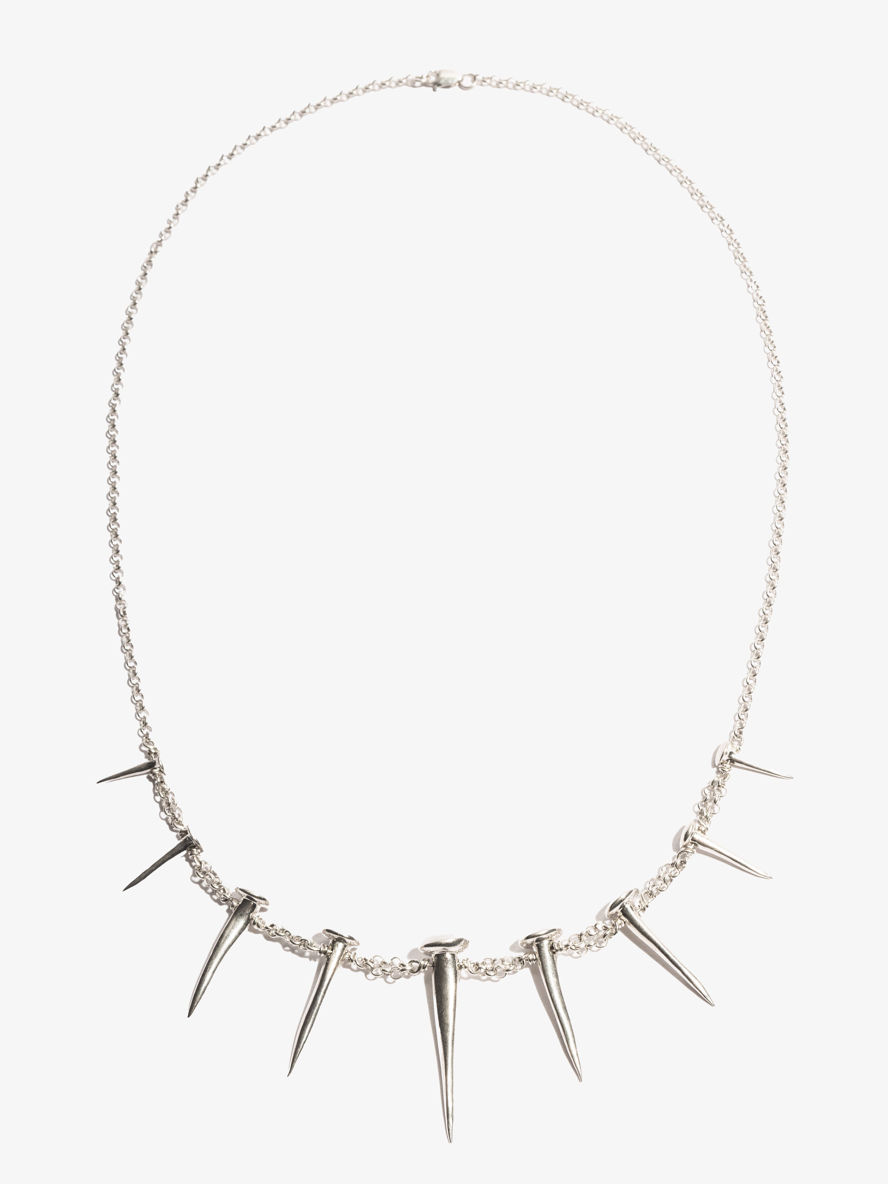 Noctain x SEBAMAKES Nagel Halskette aus hochwertigem 925 Sterling Silber, handgefertigt in Italien 4