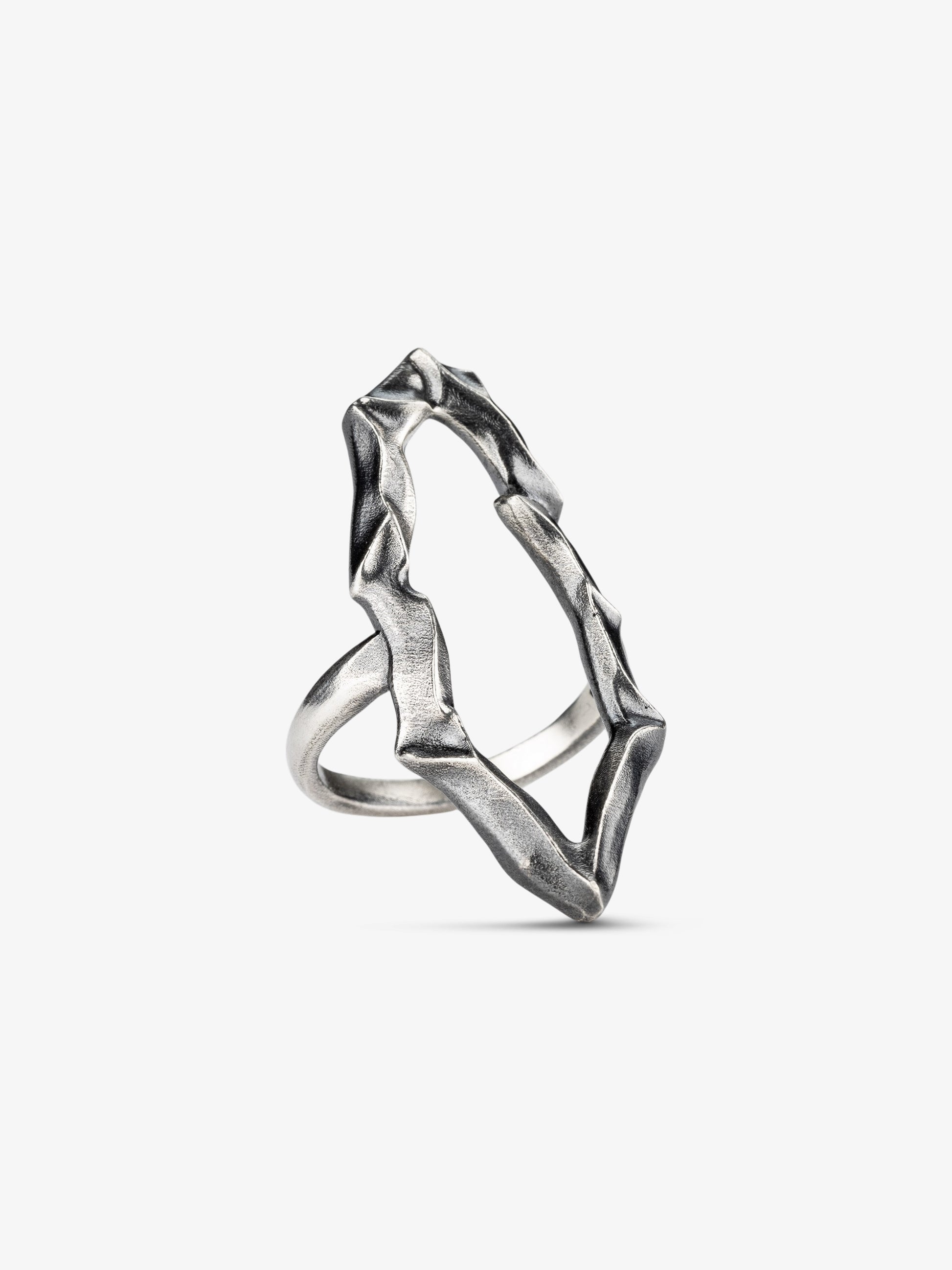 Noctain x SEBAMAKES Zero Ring aus hochwertigem 925 Sterling Silber, handgefertigt in Italien