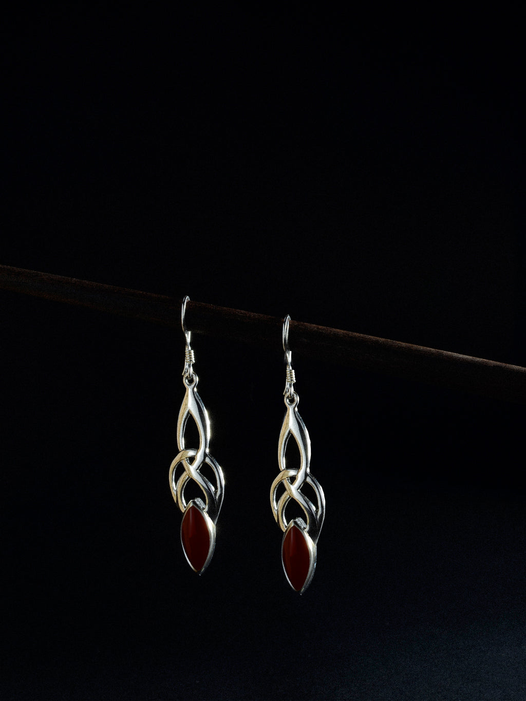 Ohrhänger „Sylvarin“ groß / rot