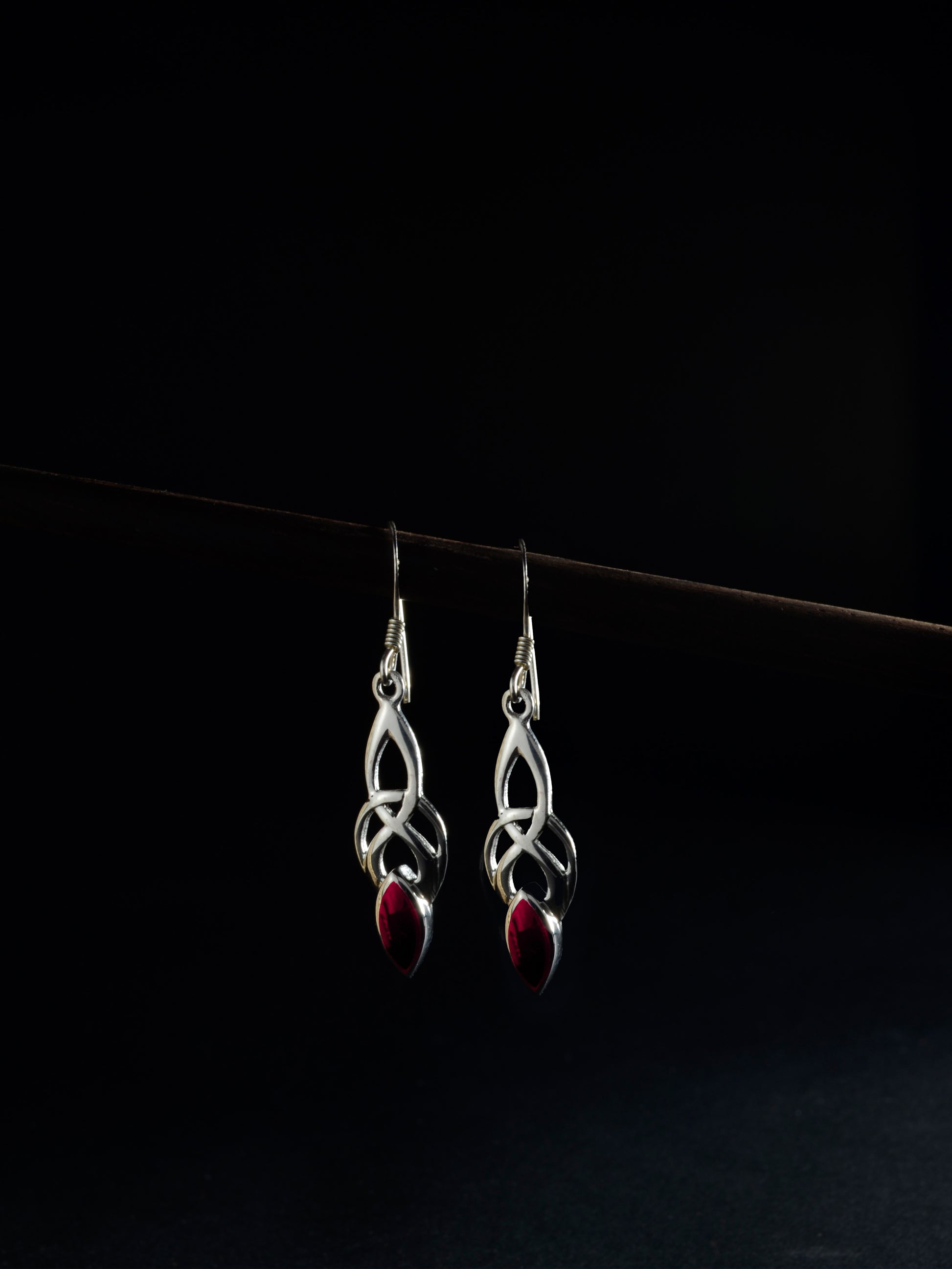 Ohrhänger „Sylvarin“ rot