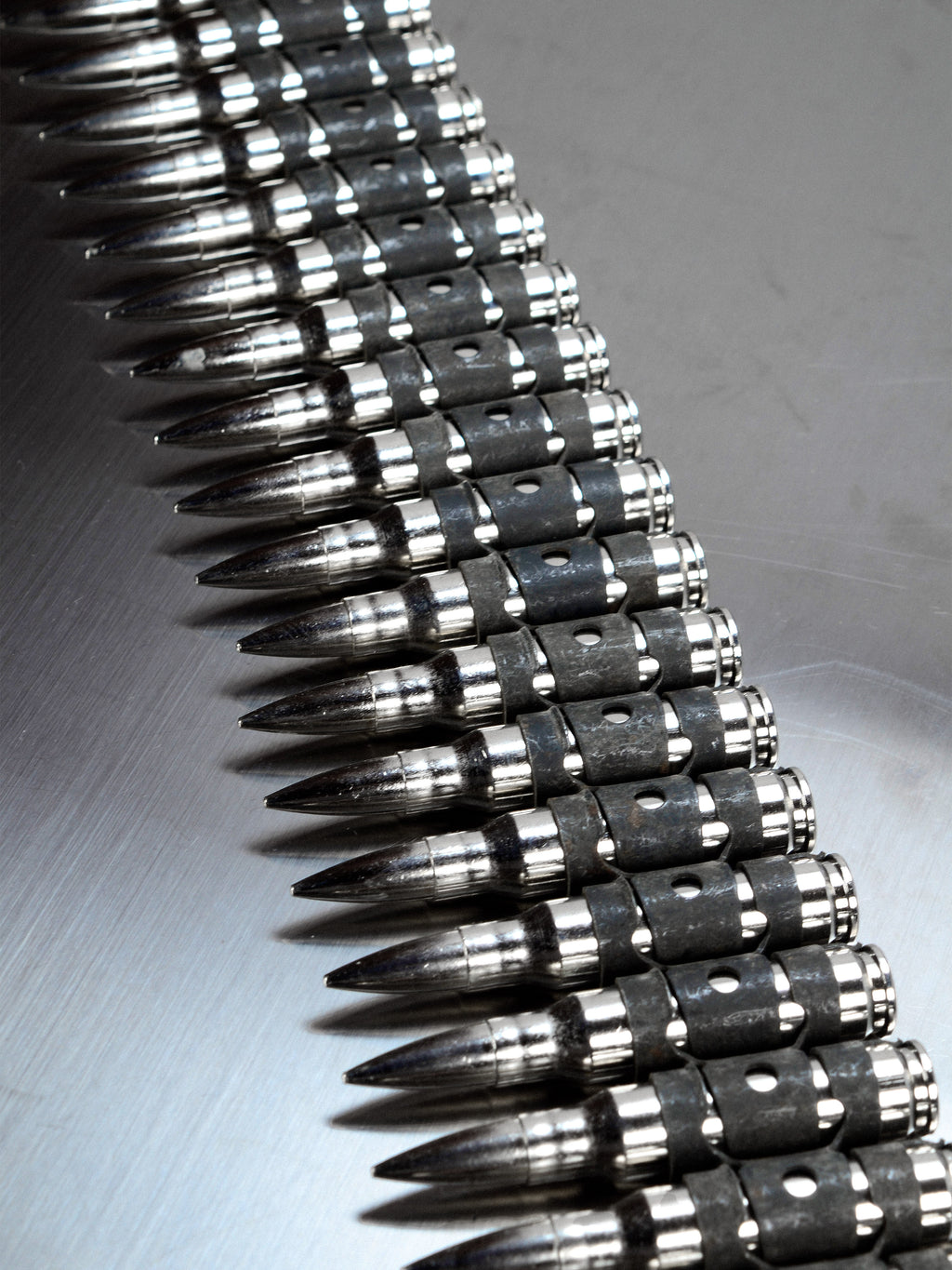 MG Patronengürtel Chrom/Silber - Premium