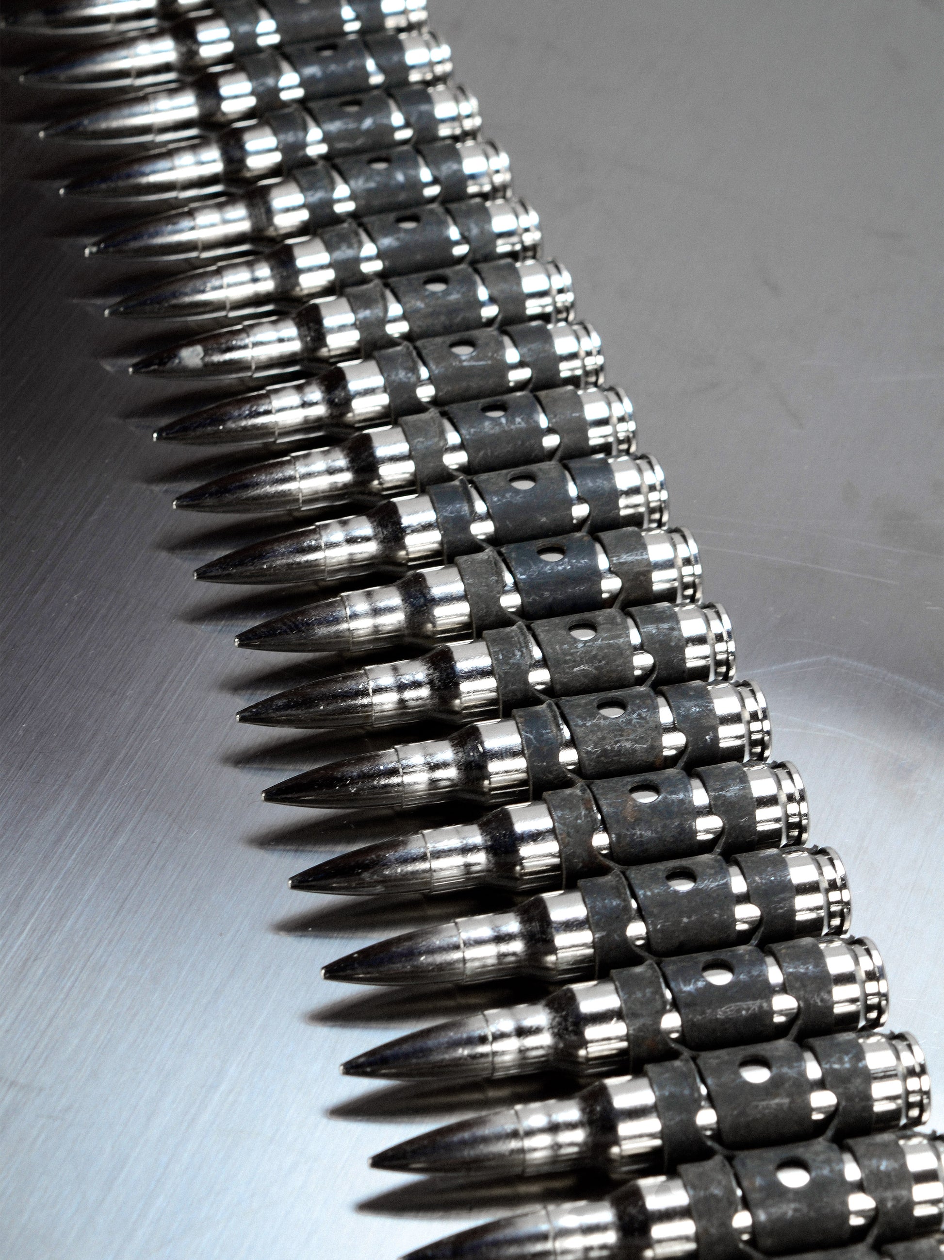MG Patronengürtel Chrom/Silber - Premium