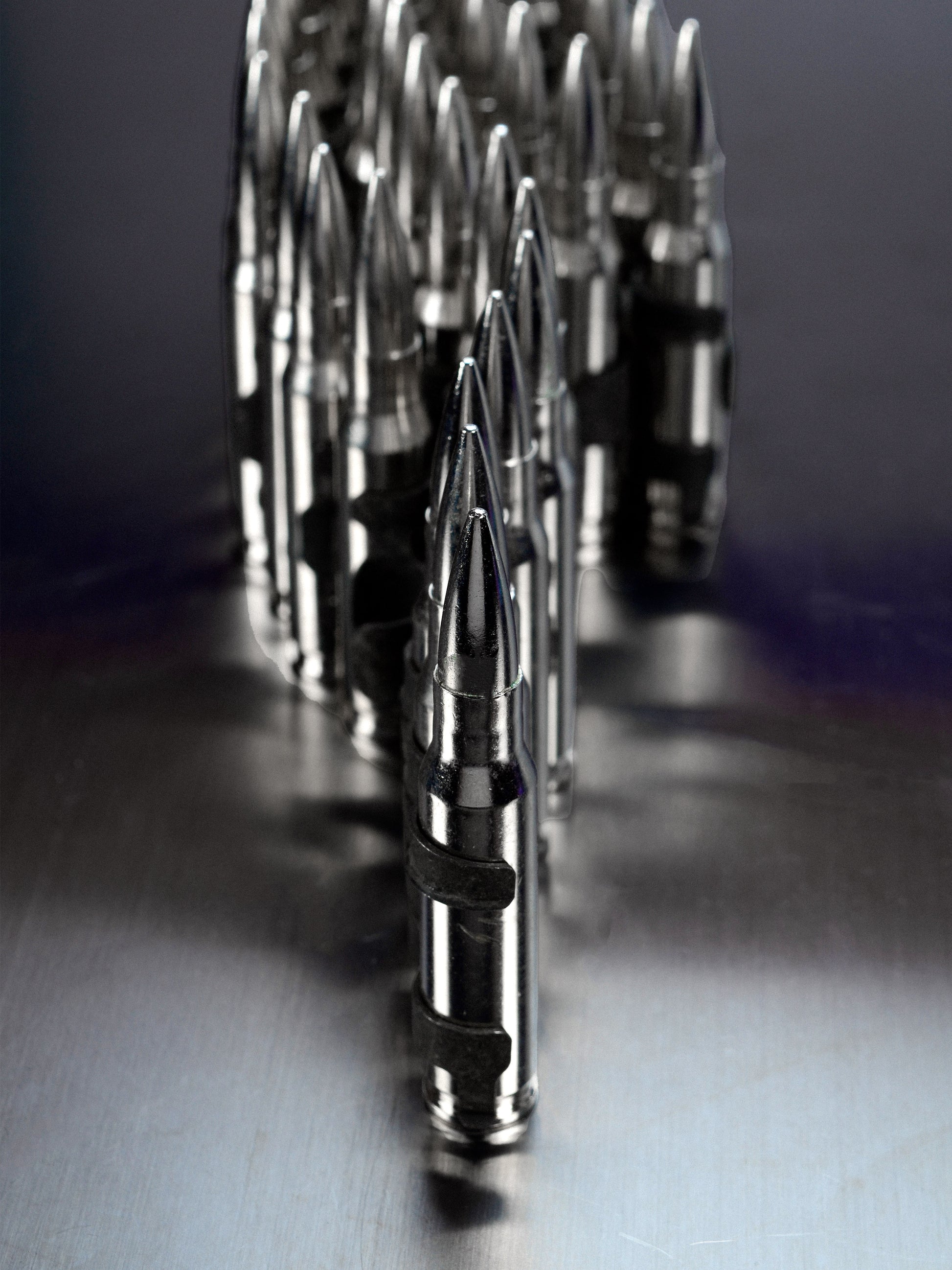 MG Patronengürtel Chrom/Silber - Premium