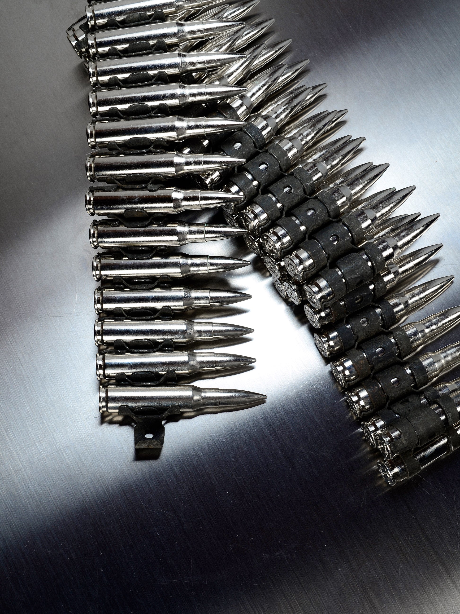MG Patronengürtel Chrom/Silber - Premium
