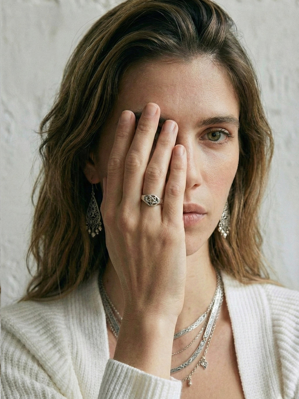 Ring Pentagramm „Velcrys“