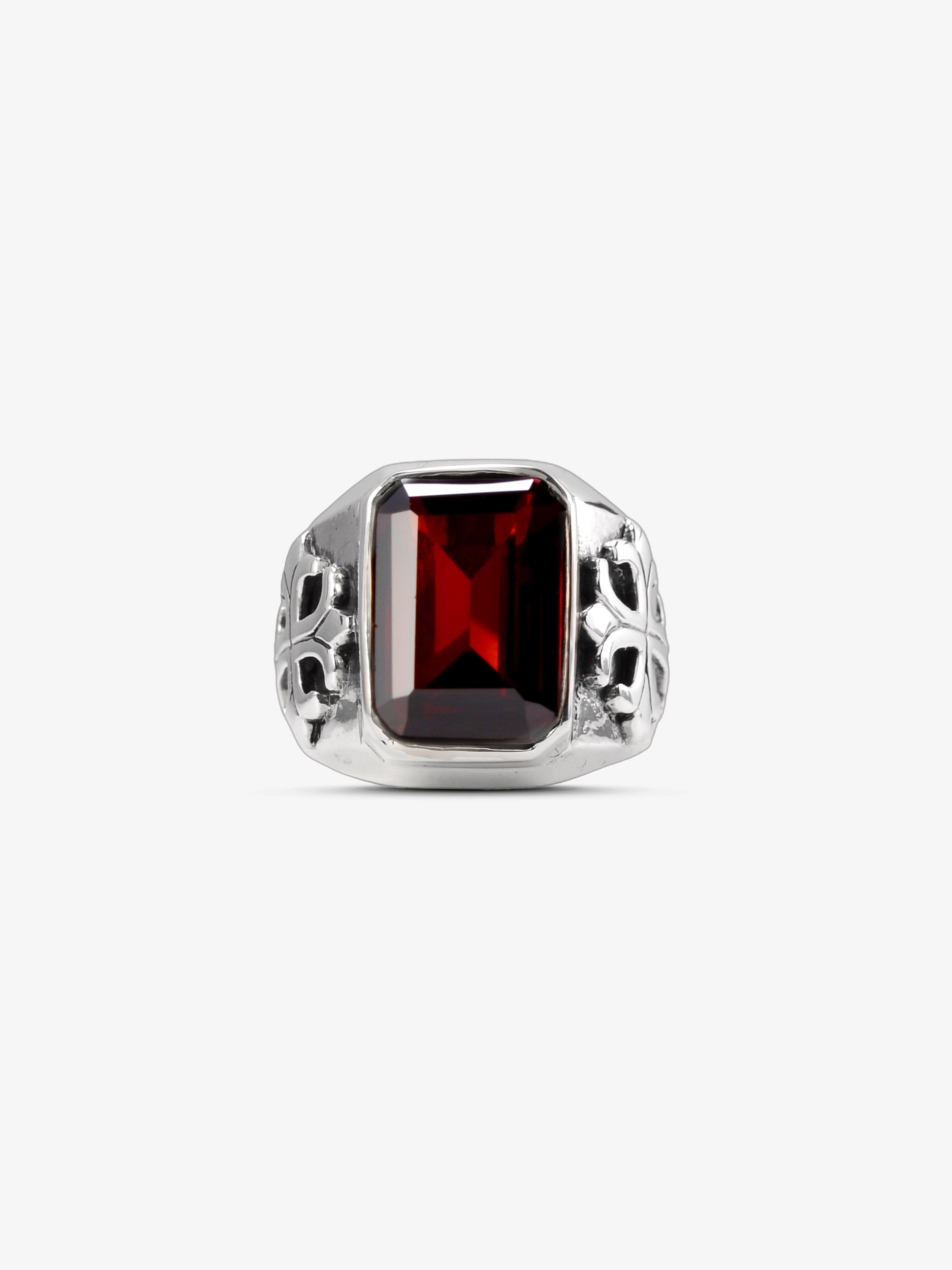 Ring Lilienkreuz „Darkcrux” rot