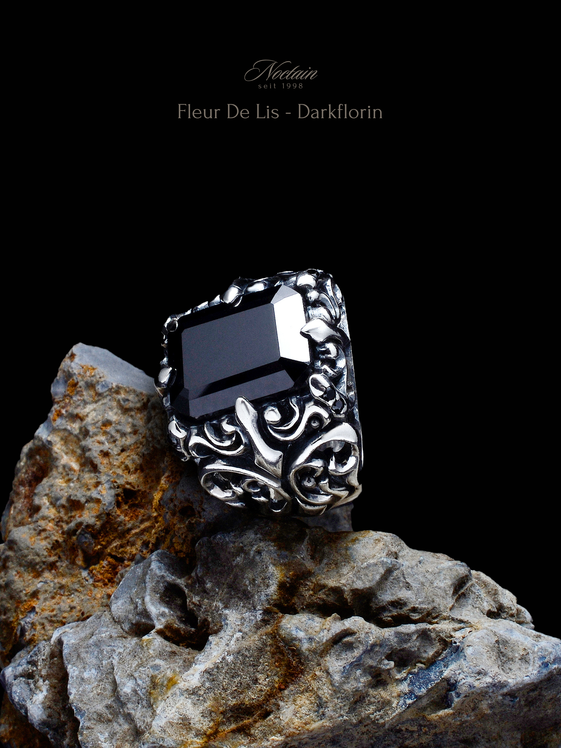 Ring Fleur de Lis „Darkflorin”