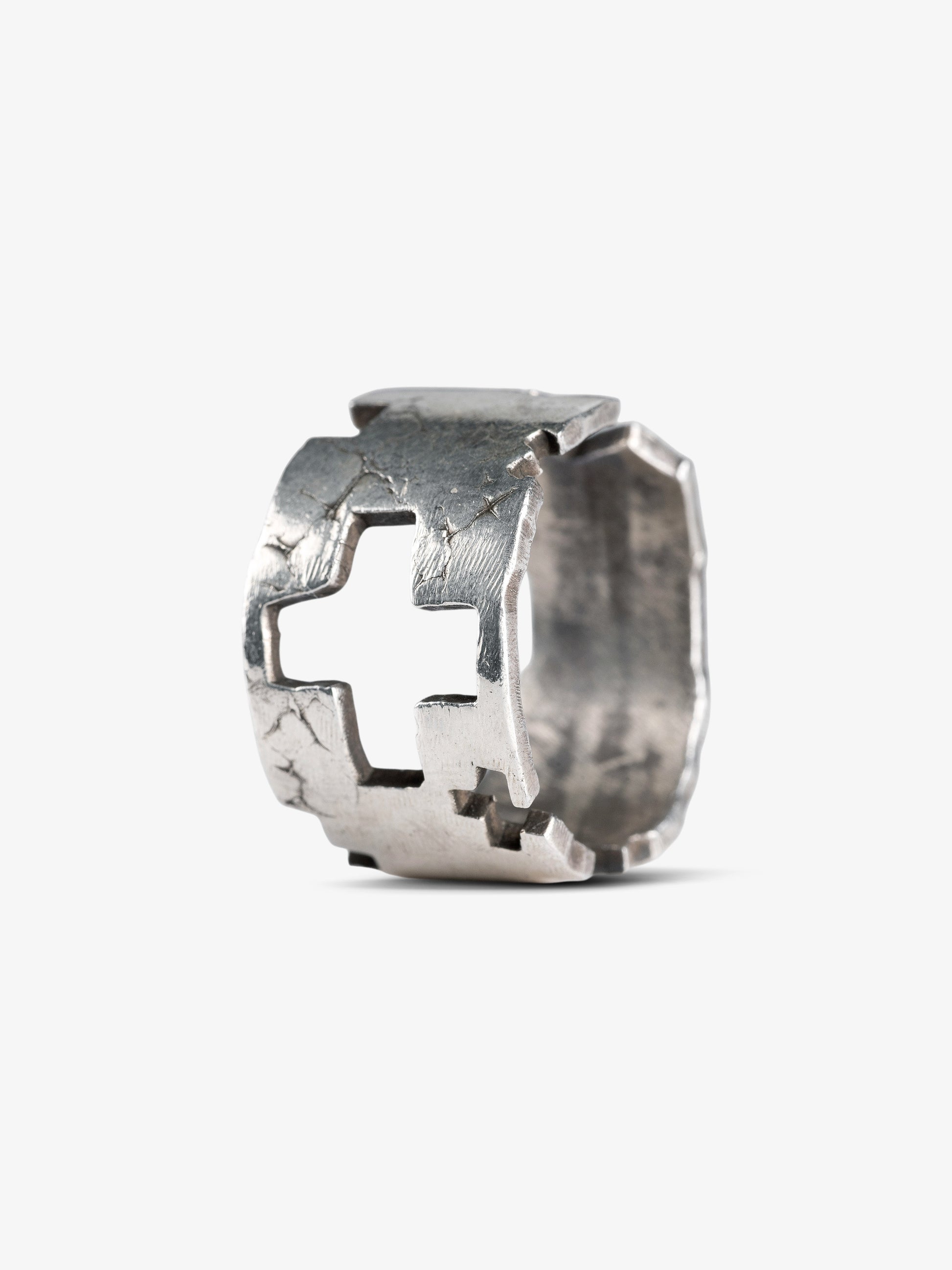 Stone Cross Ring - Sebamakes