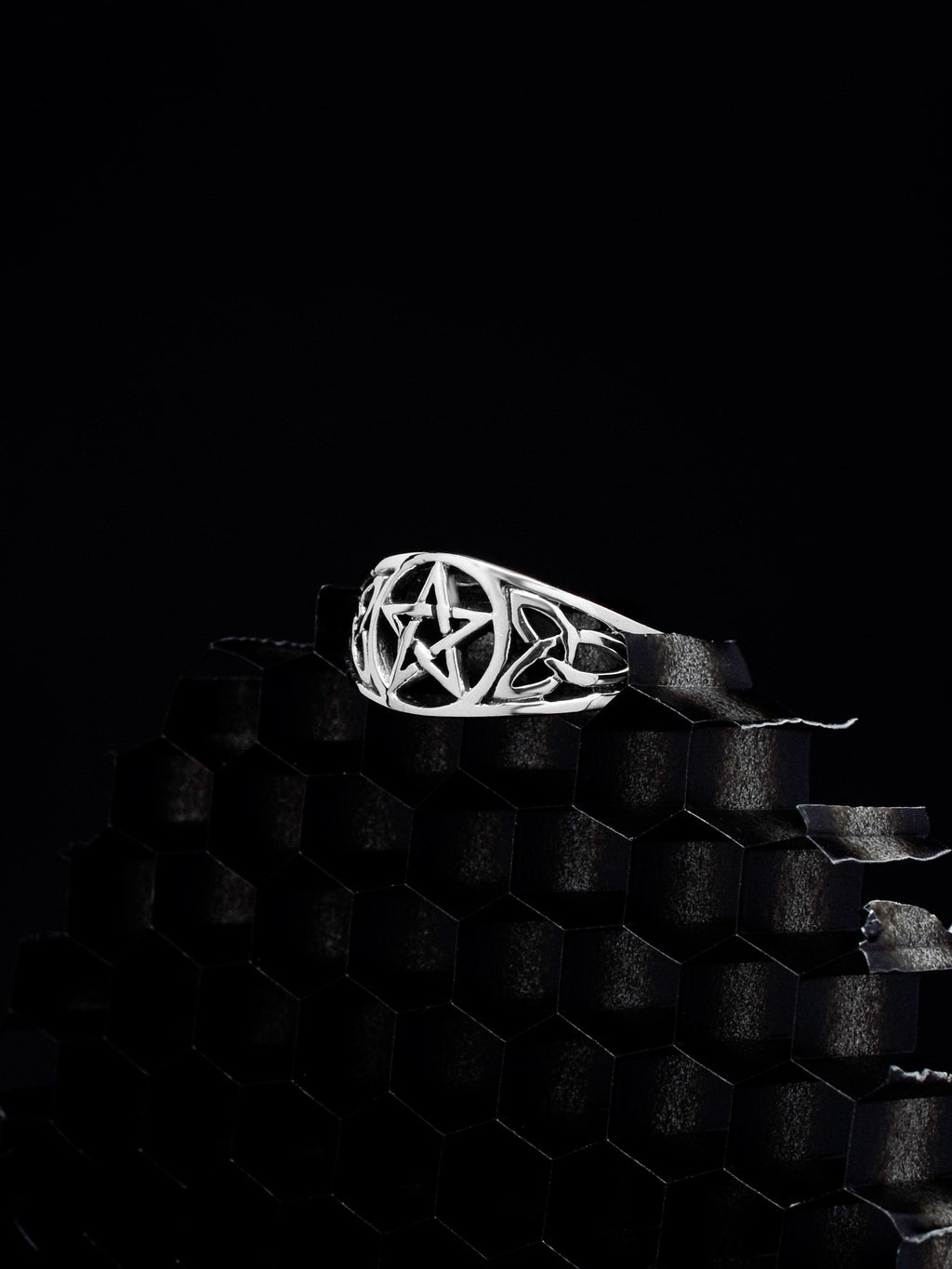 Ring Pentagramm „Velcrysion“