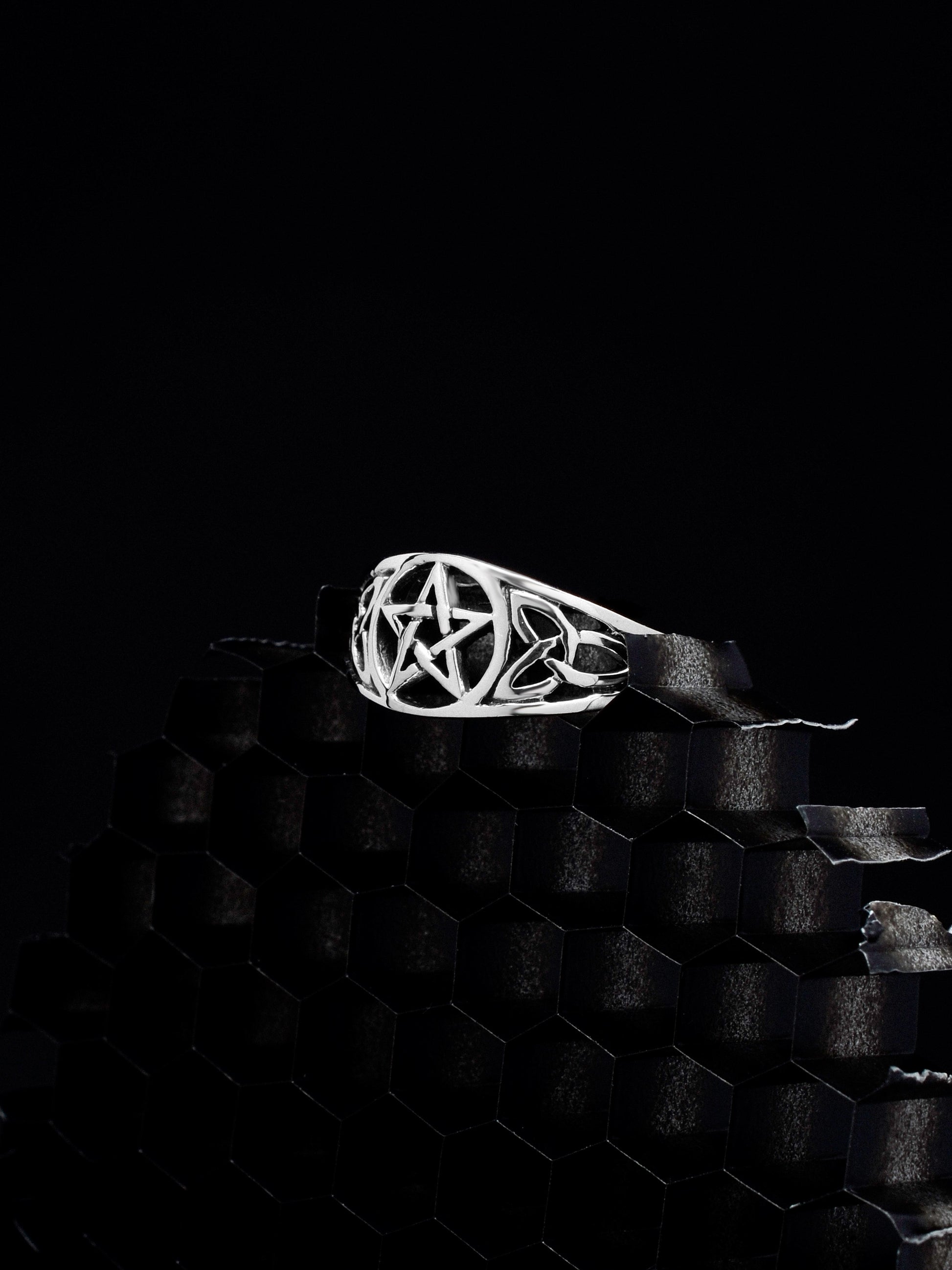 Ring Pentagramm „Velcrysion“